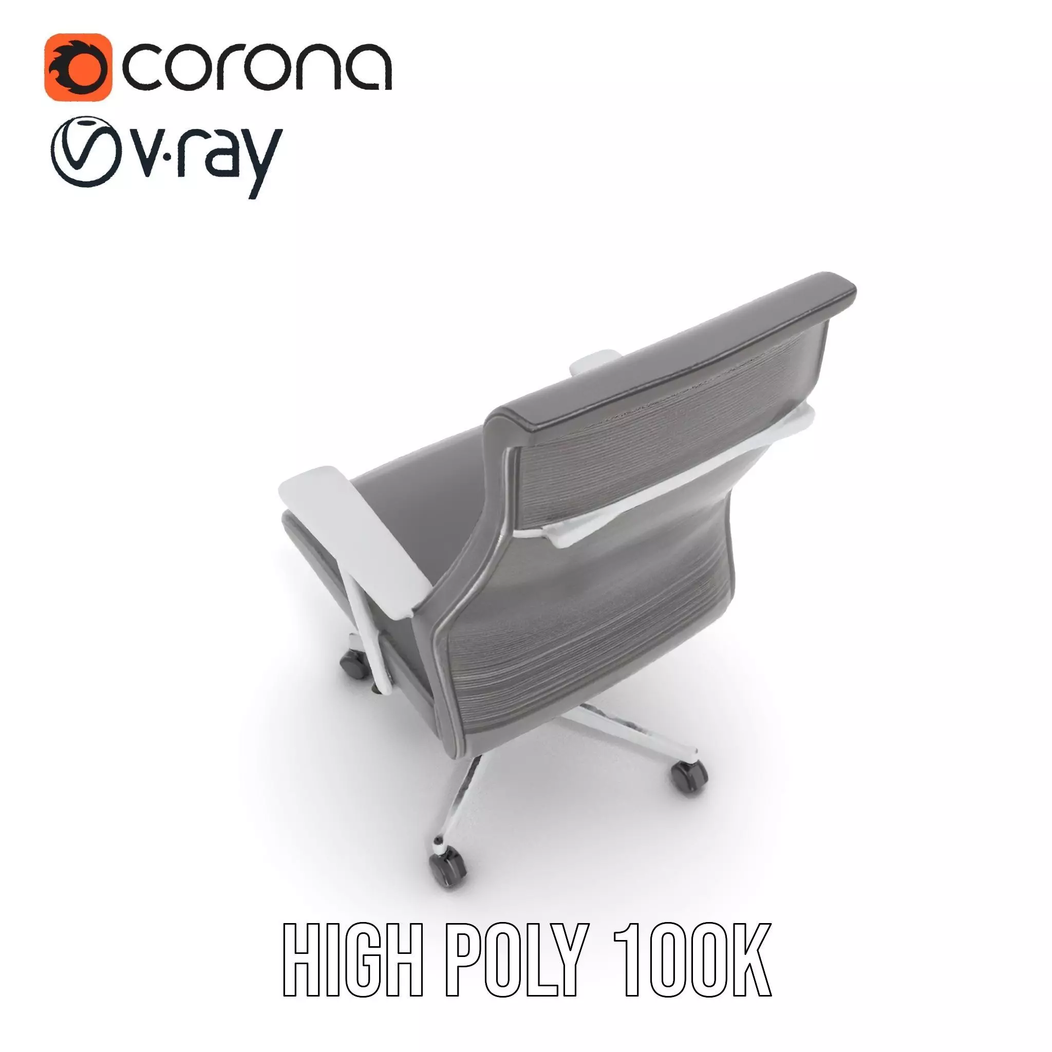 Ergonomic Mesh Office Chair model pack Low-poly 3D model_21