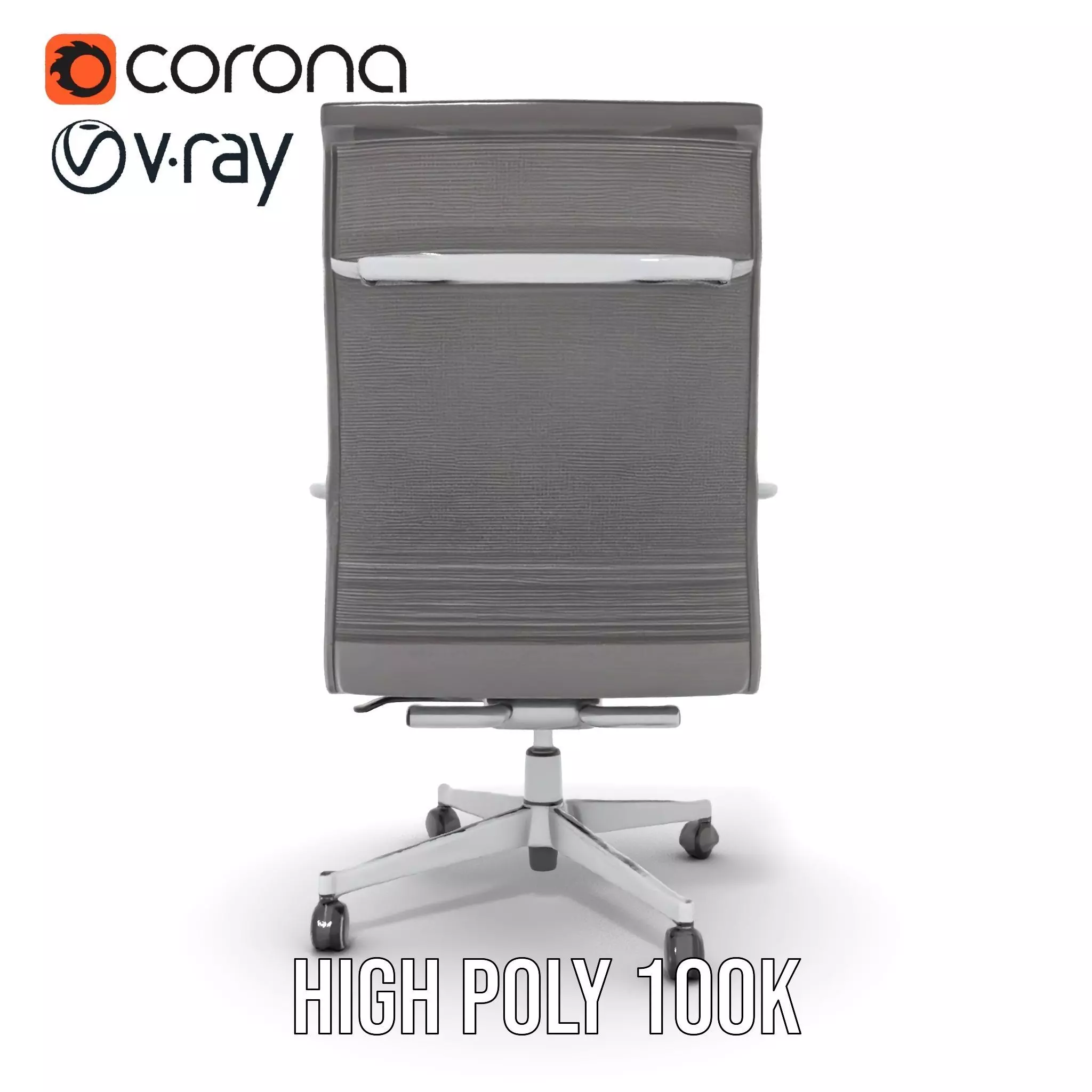 Ergonomic Mesh Office Chair model pack Low-poly 3D model_24