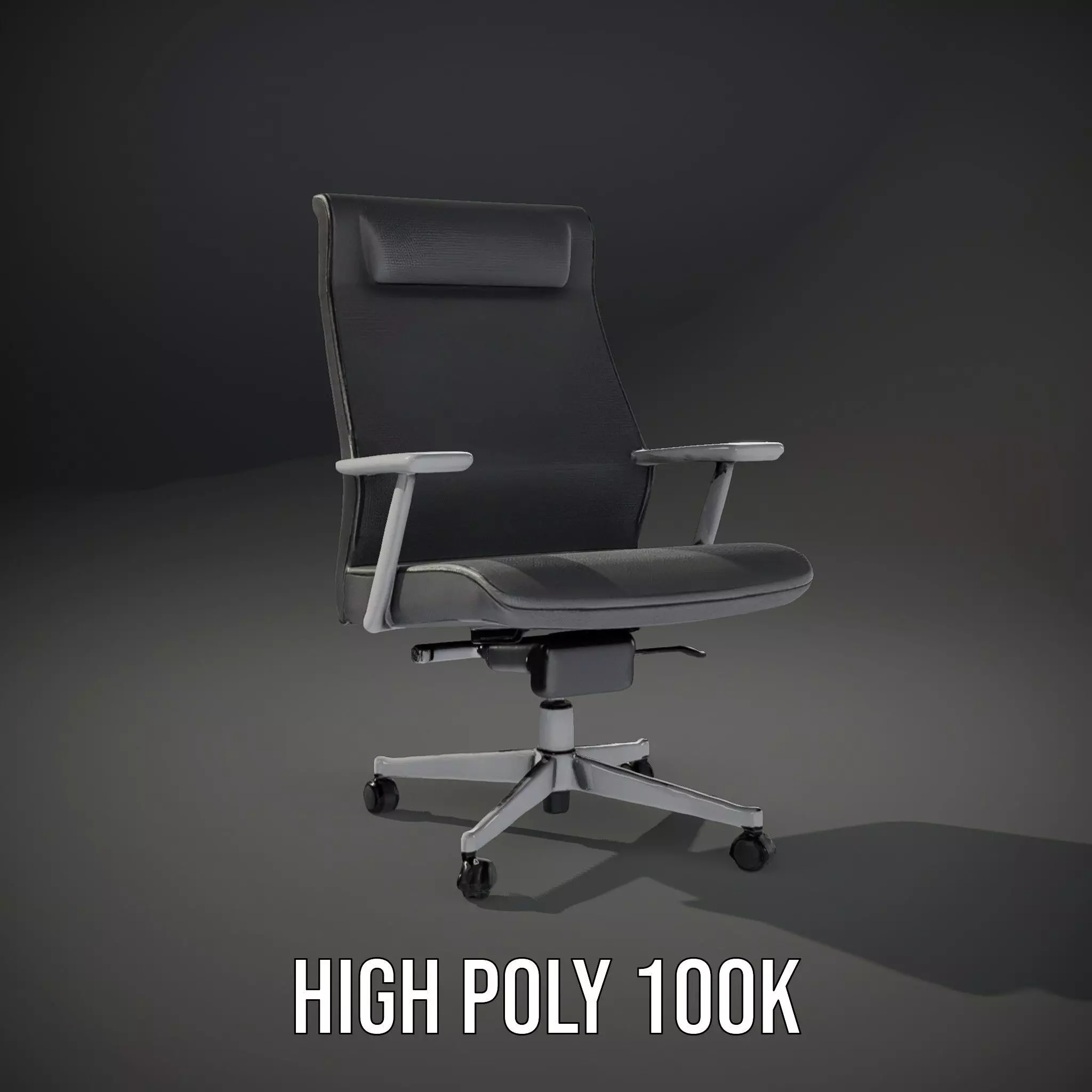 Ergonomic Mesh Office Chair model pack Low-poly 3D model_8