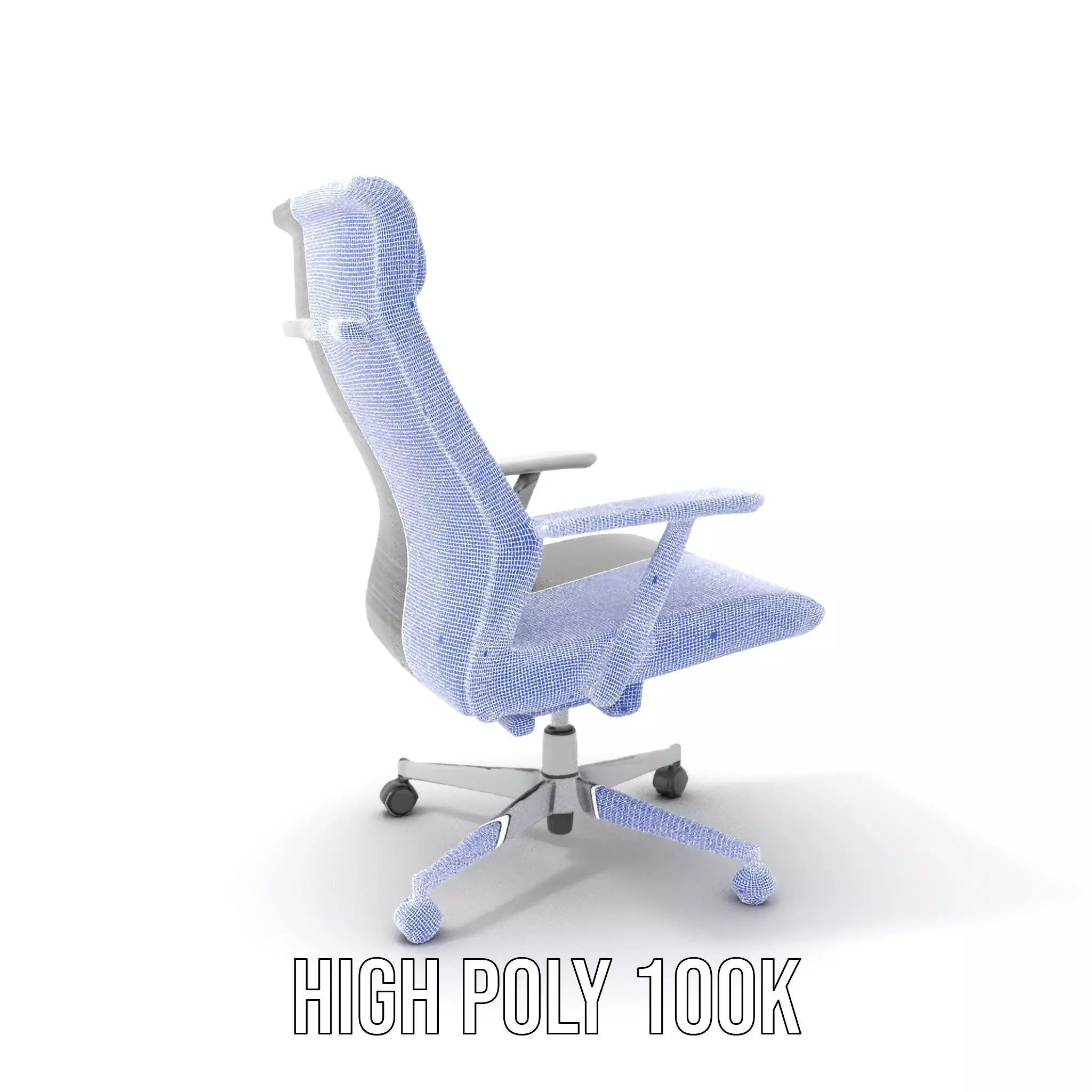 Ergonomic Mesh Office Chair model pack Low-poly 3D model_4