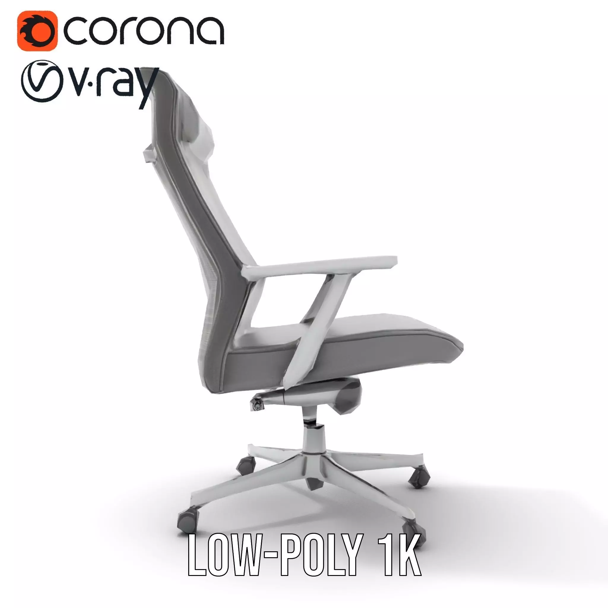 Ergonomic Mesh Office Chair model pack Low-poly 3D model_20