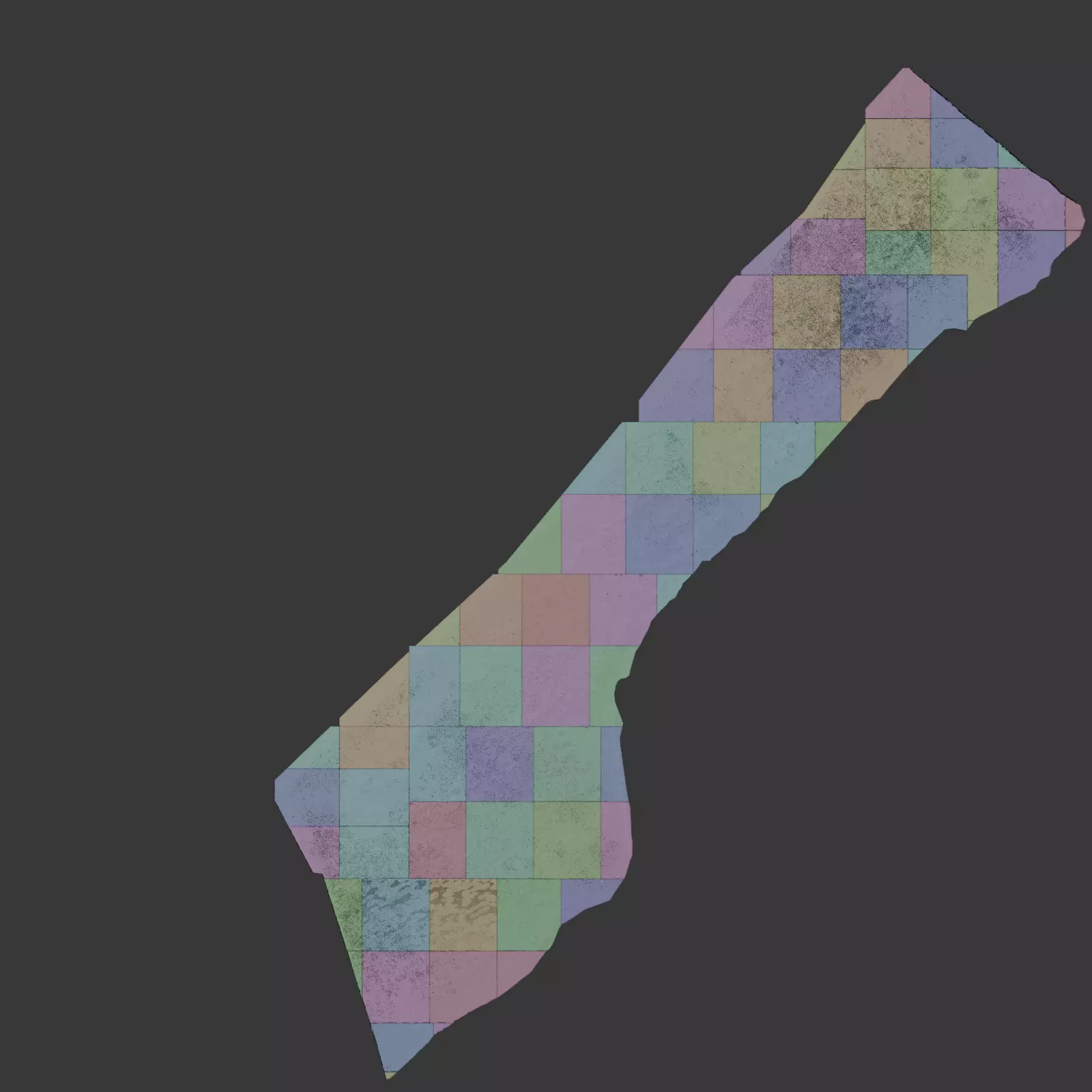 Gaza City Architectural Topographic 3D print model_1