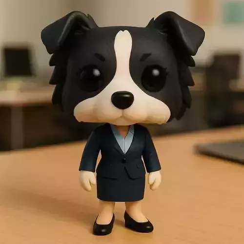 Border Collie Ejecutiva stl