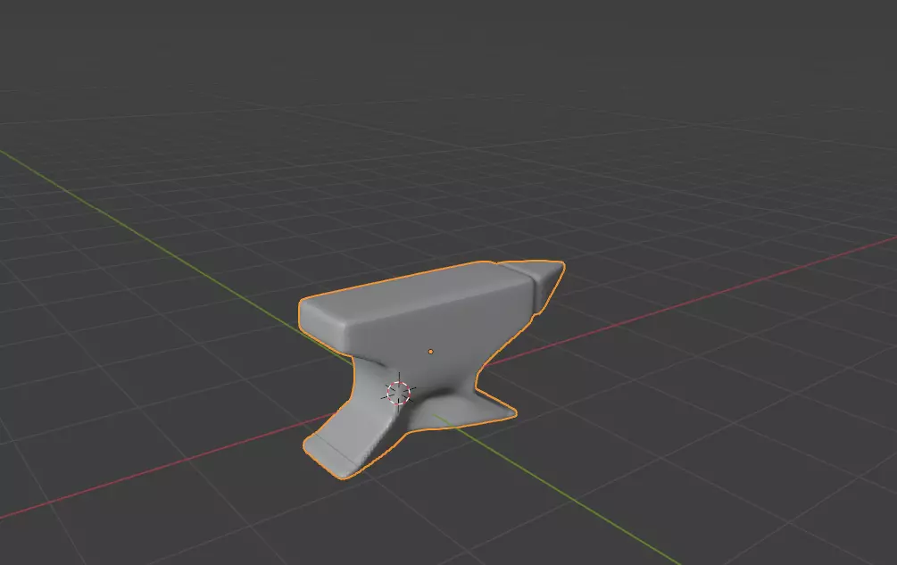 SIMPLE LOW POLY ANVIL Low-poly 3D model_5
