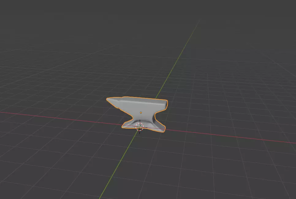 SIMPLE LOW POLY ANVIL Low-poly 3D model_3