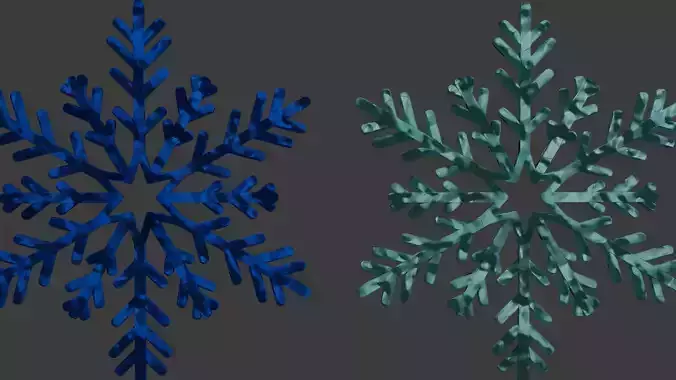 Ice Snowflake 3D model