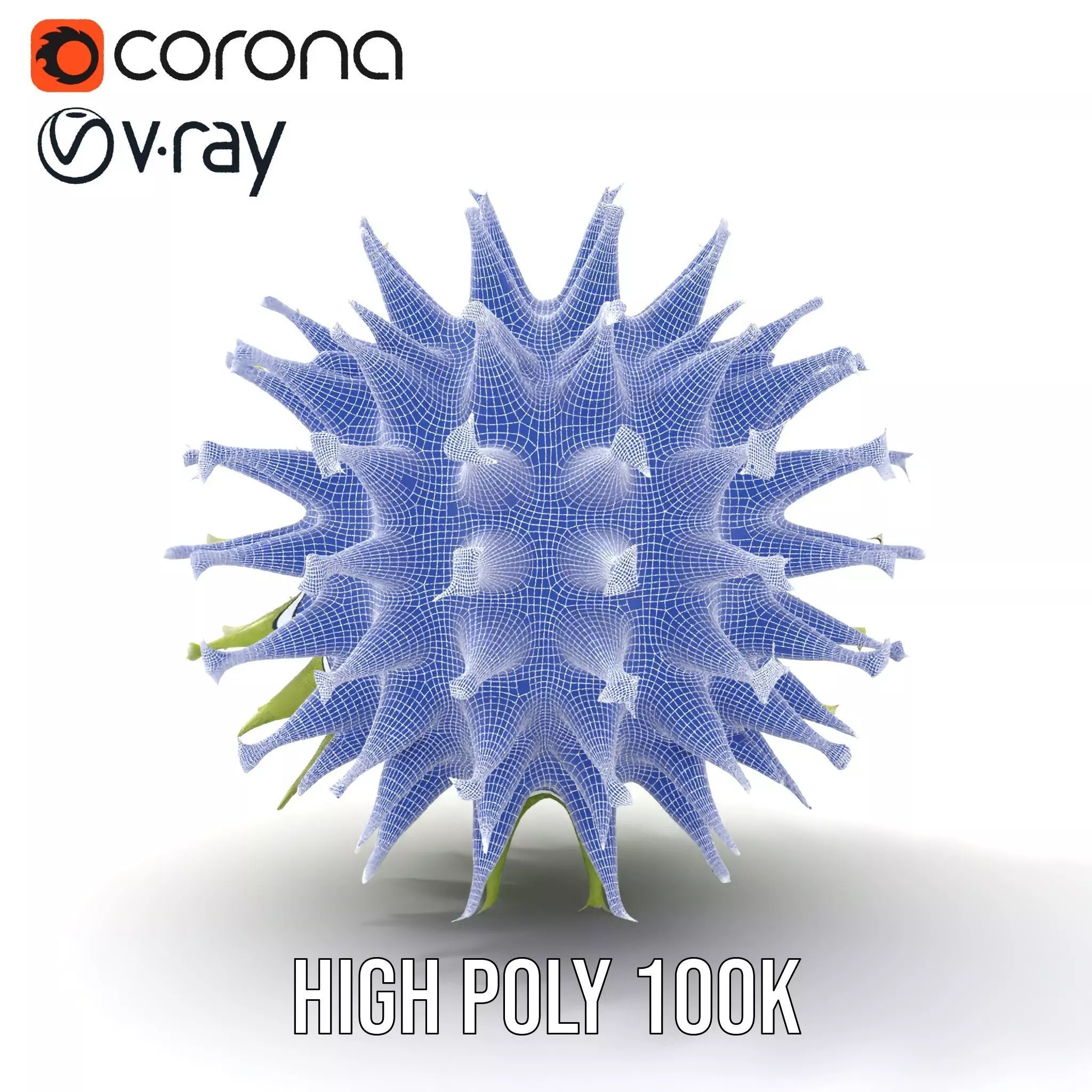 Spiked Sphere Organic model pack Texture_26