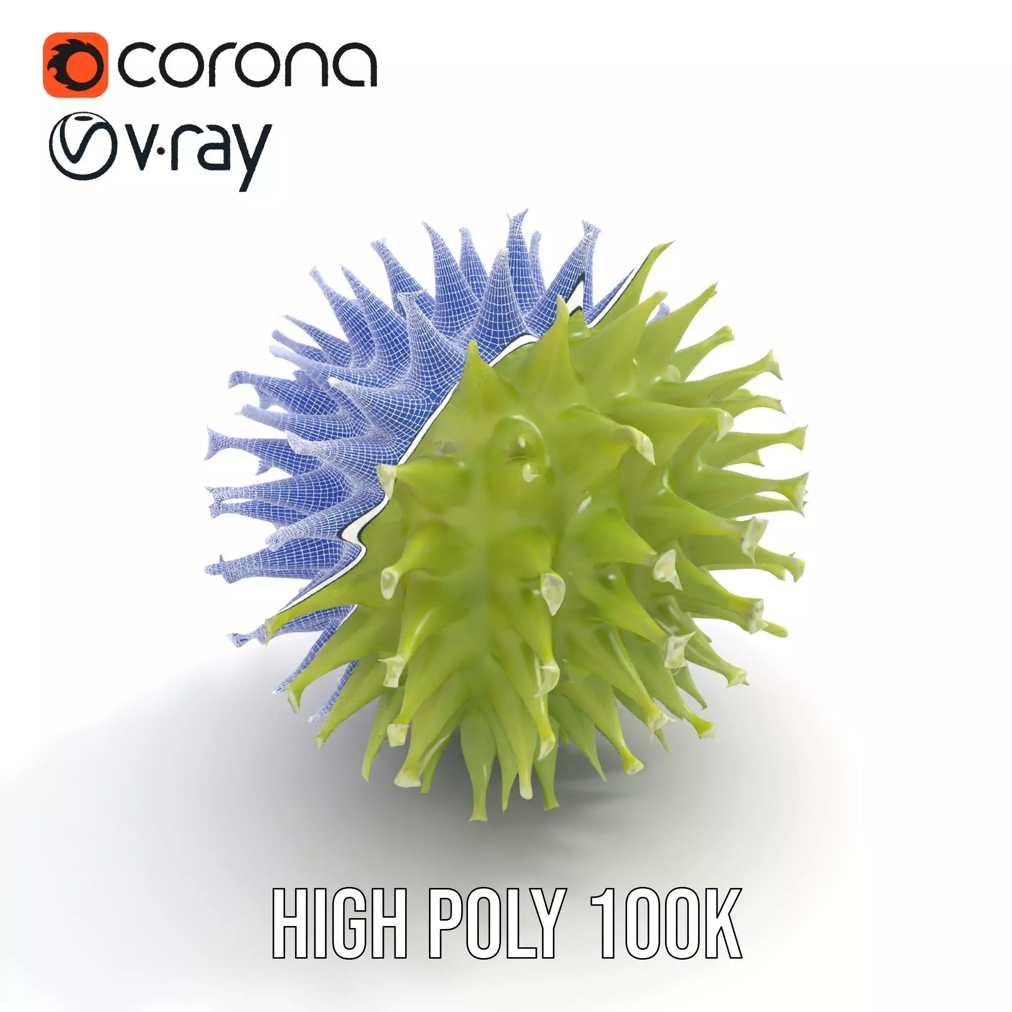 Spiked Sphere Organic model pack Texture_21