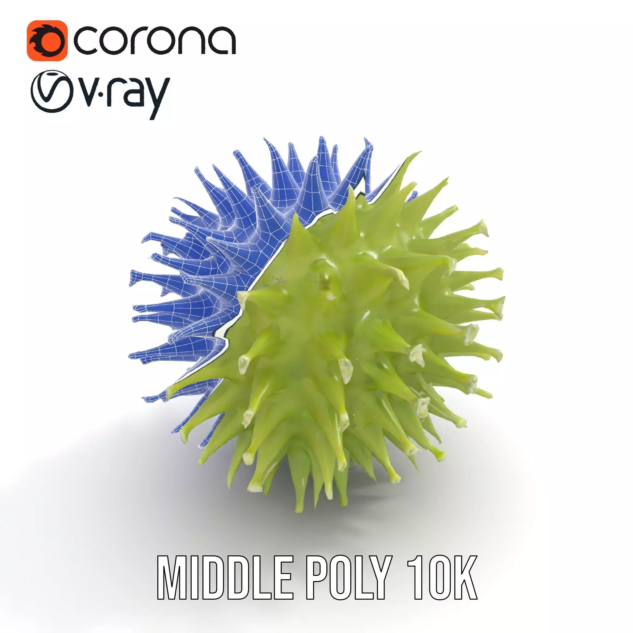 Spiked Sphere Organic model pack Texture_13