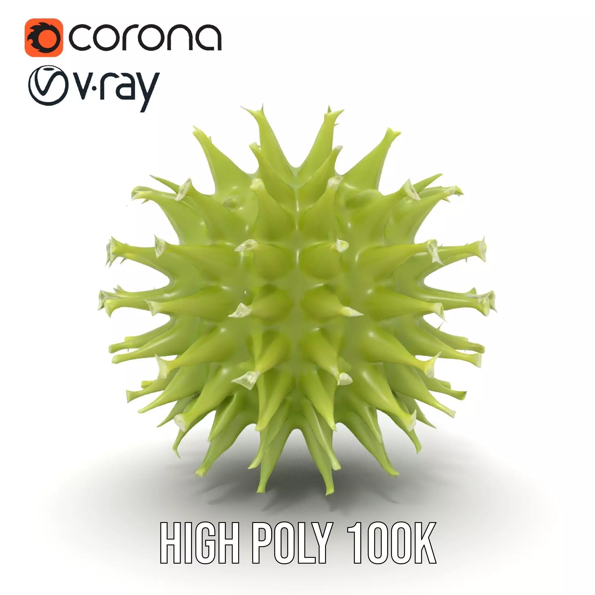 Spiked Sphere Organic model pack Texture_32