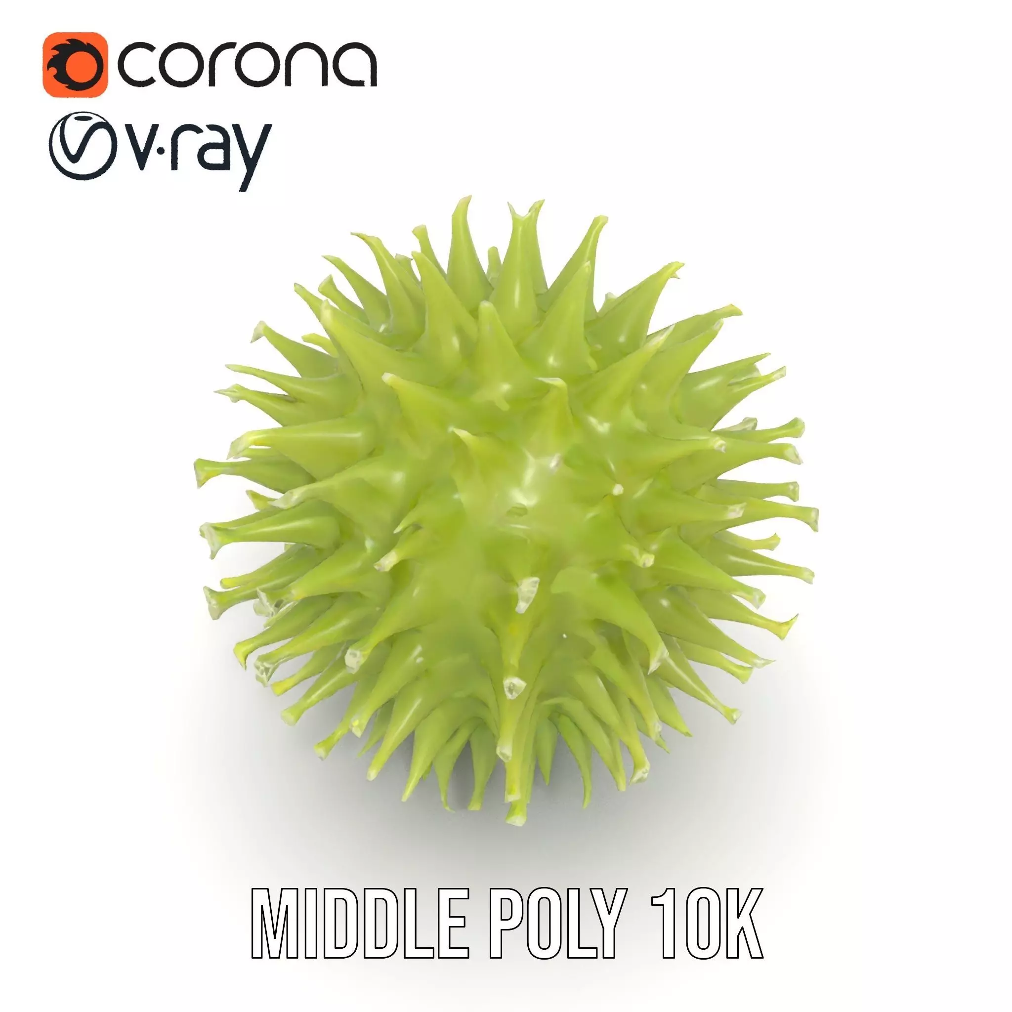 Spiked Sphere Organic model pack Texture_19