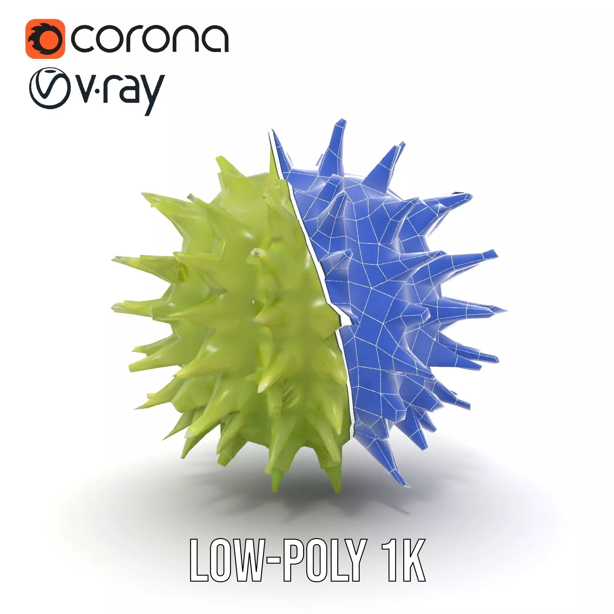 Spiked Sphere Organic model pack Texture_31