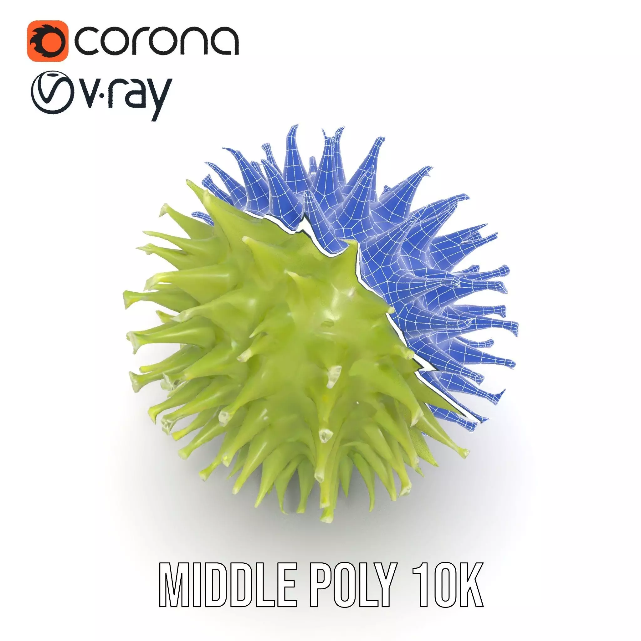 Spiked Sphere Organic model pack Texture_27