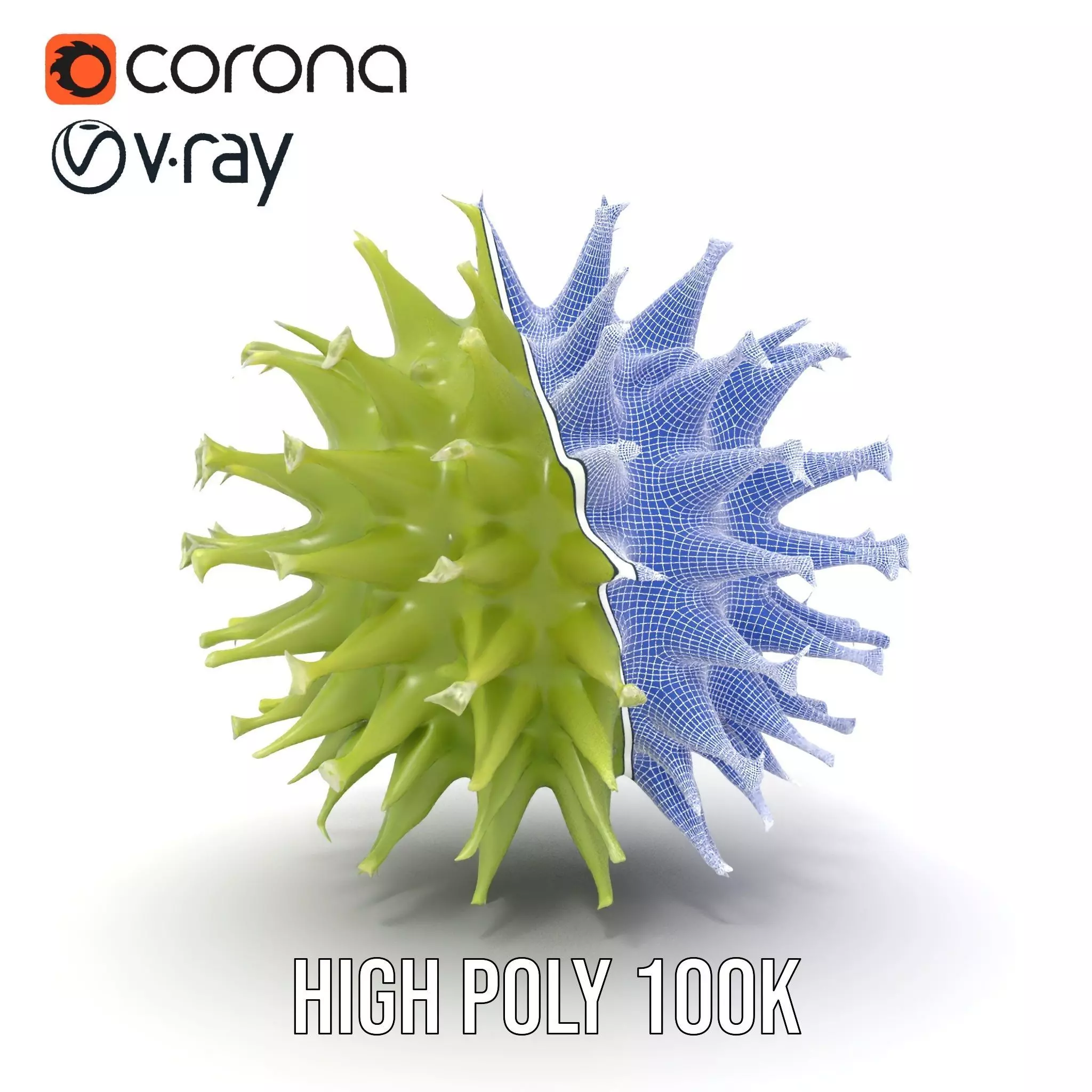 Spiked Sphere Organic model pack Texture_34