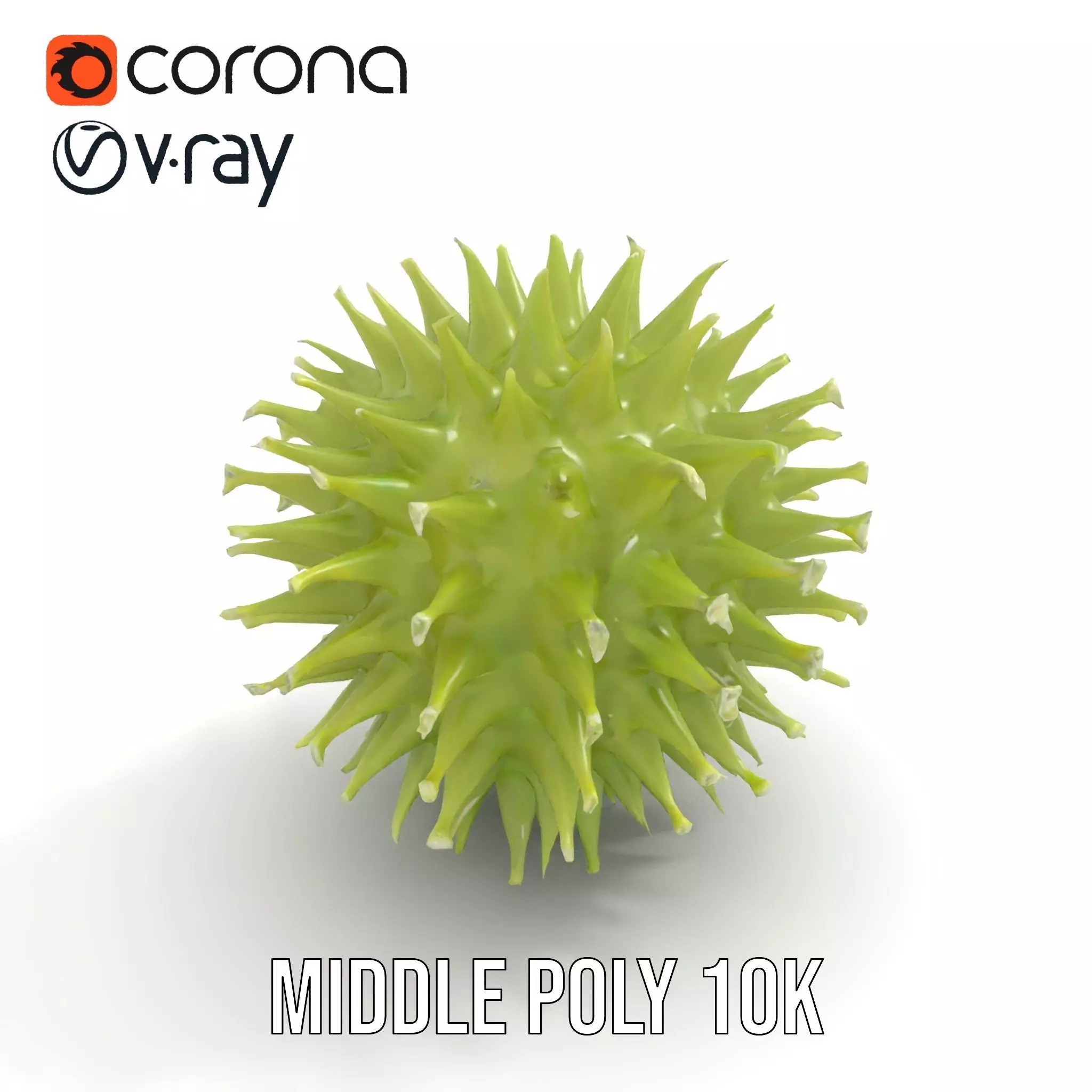 Spiked Sphere Organic model pack Texture_16