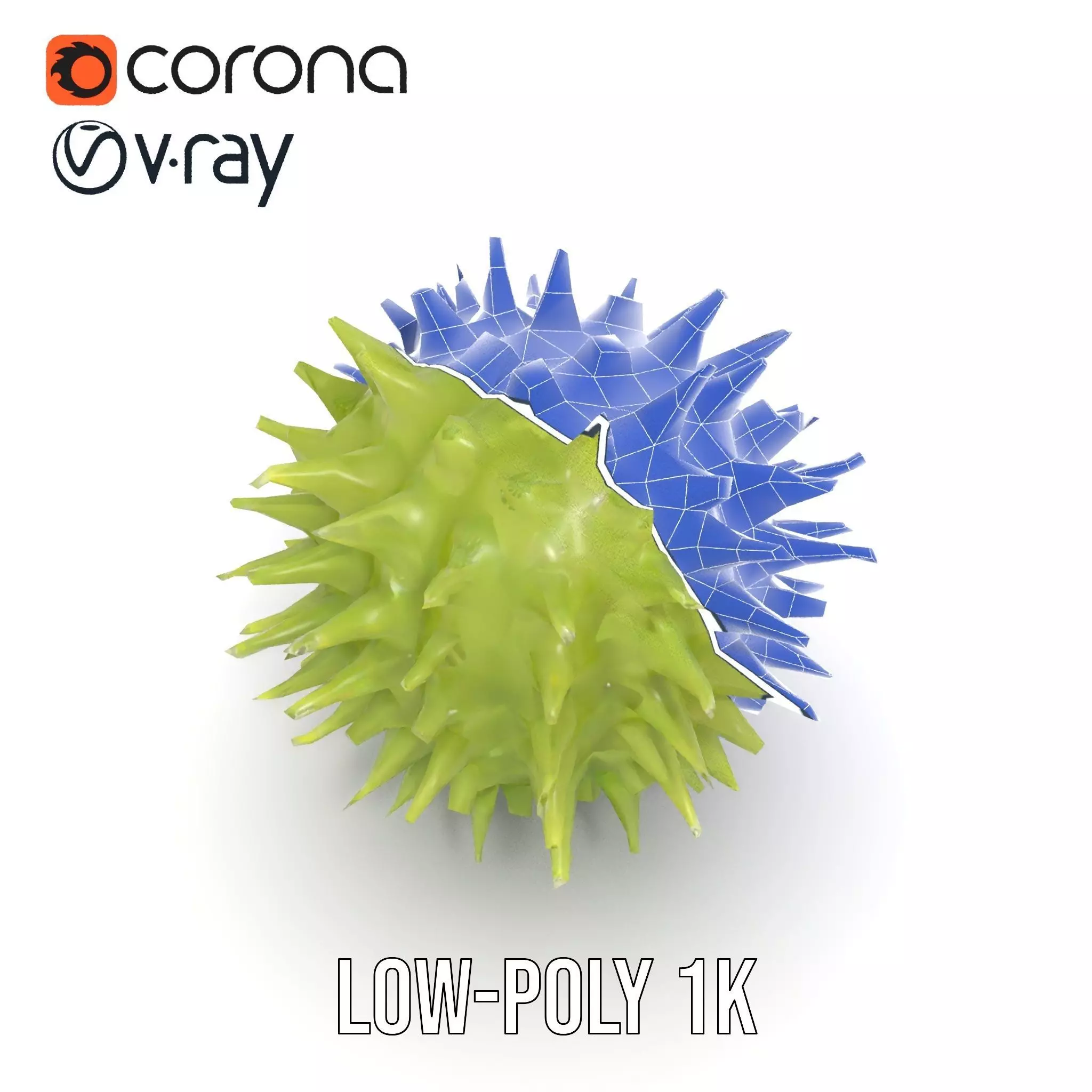 Spiked Sphere Organic model pack Texture_9