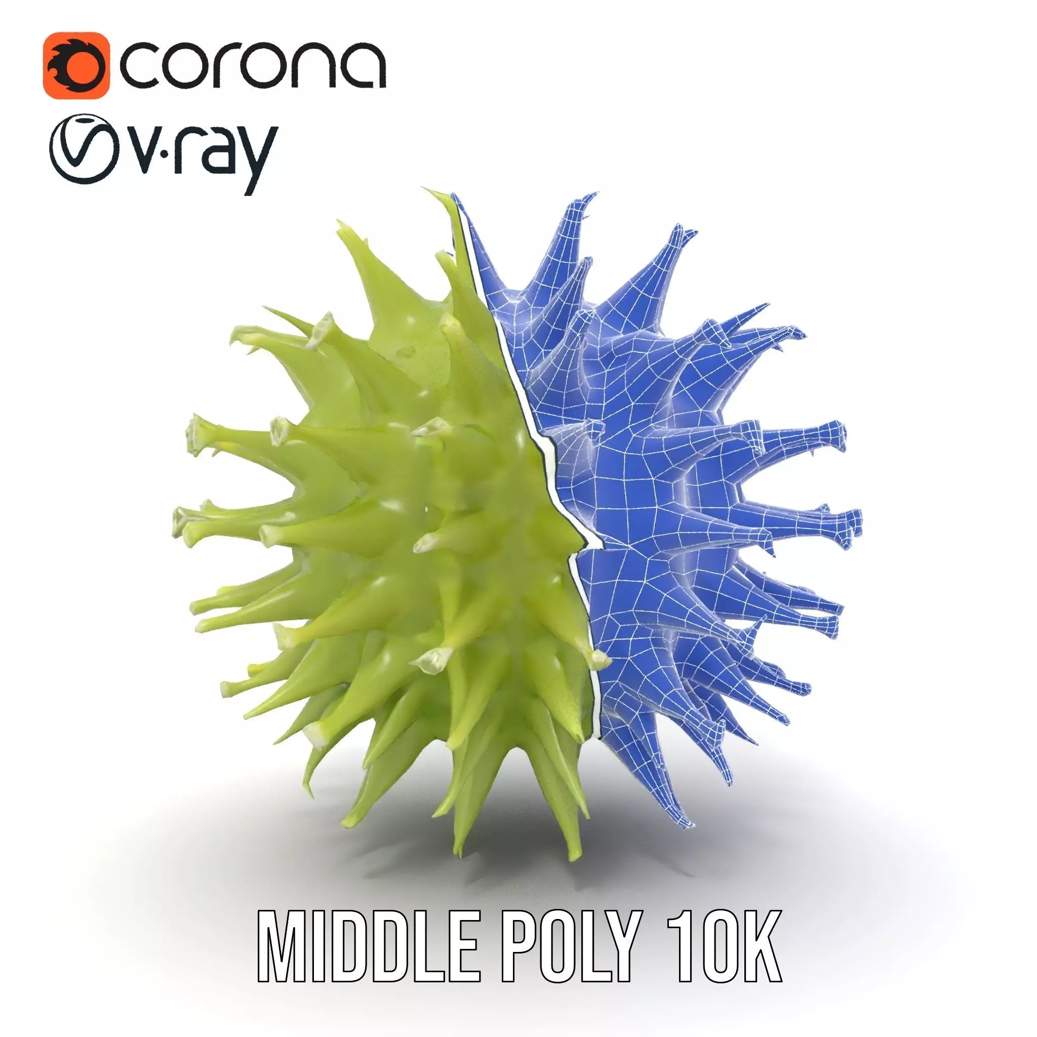 Spiked Sphere Organic model pack Texture_24