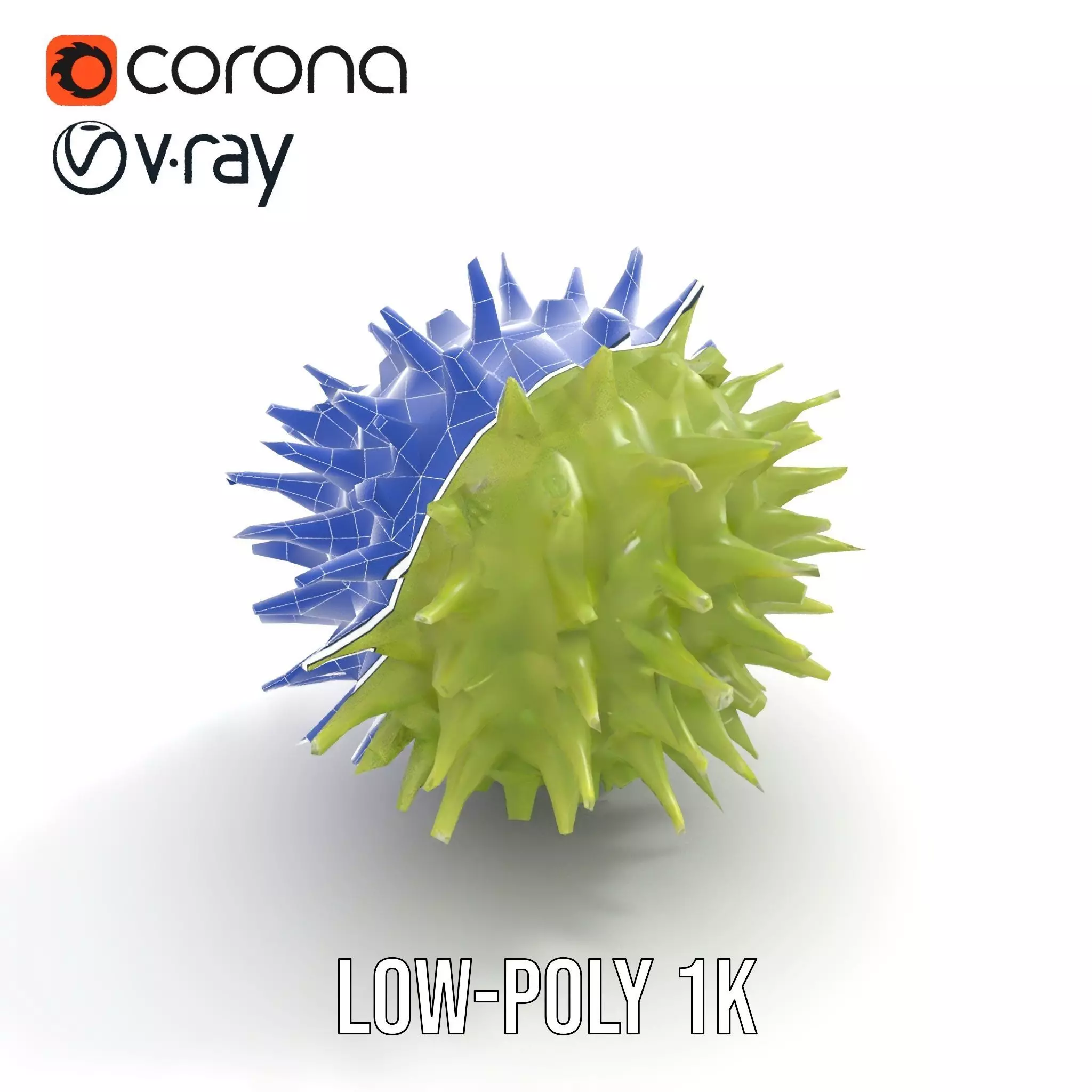 Spiked Sphere Organic model pack Texture_25