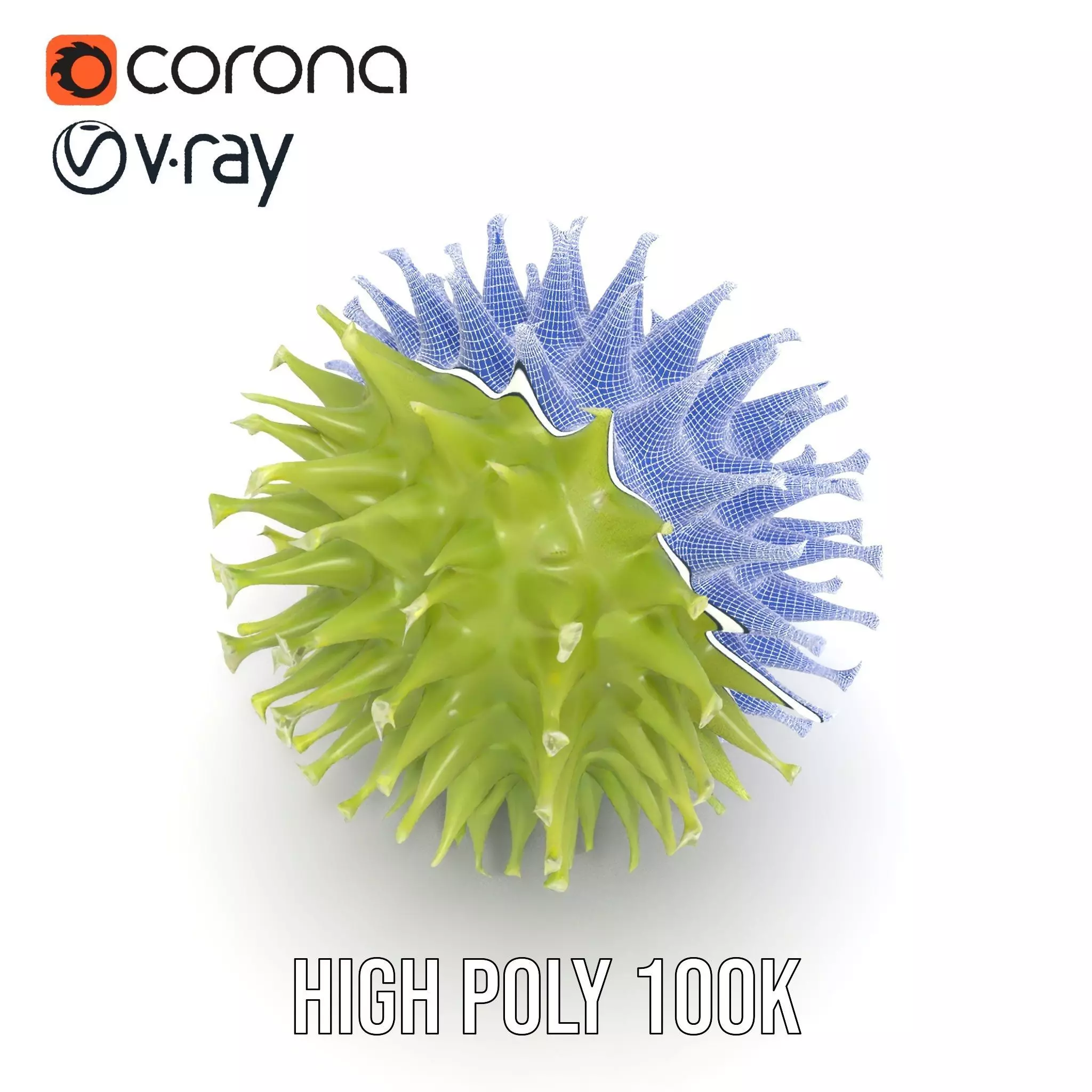 Spiked Sphere Organic model pack Texture_33