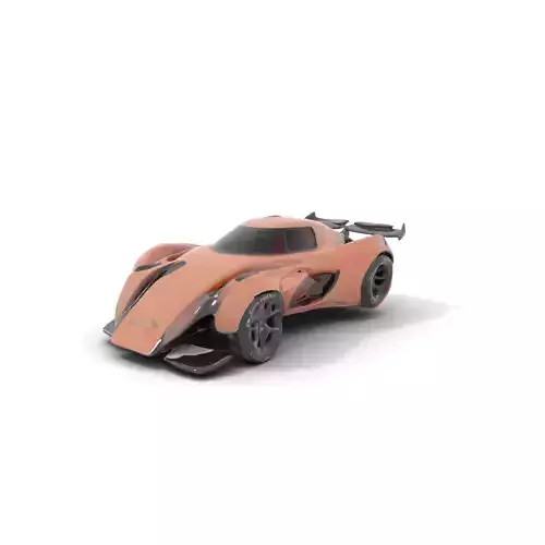 Sleek Copper Racer model pack Low-poly 3D model