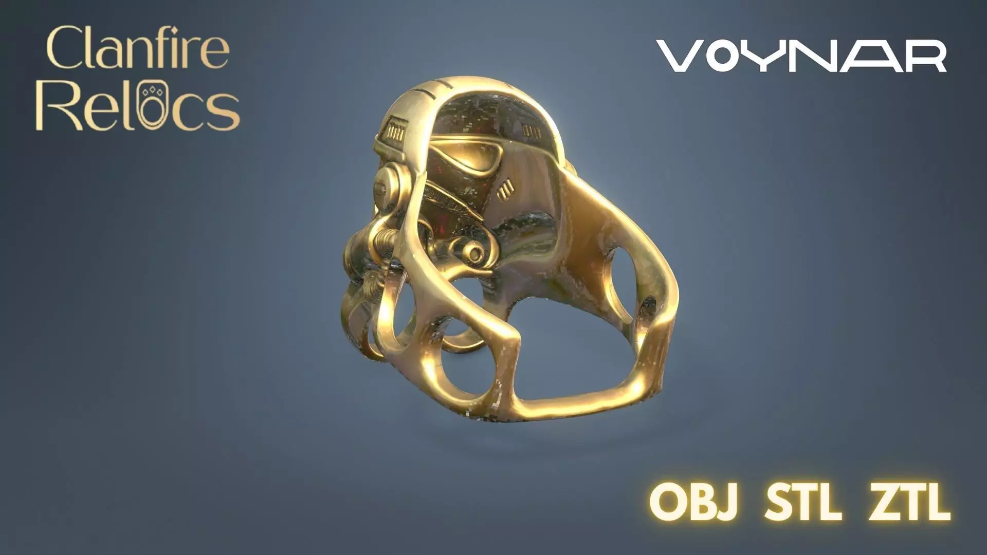  Voynar Ring  3D print model_2