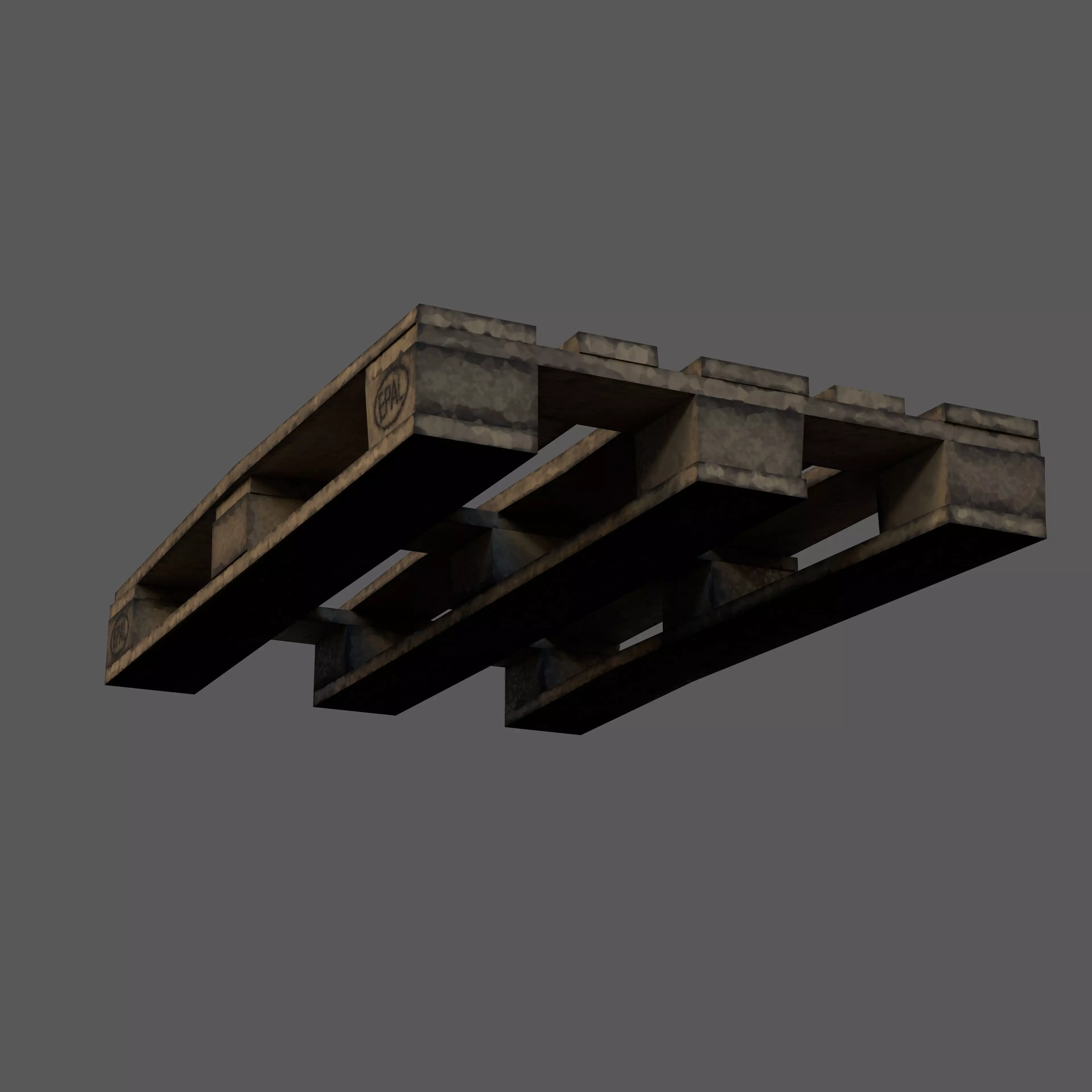 Stylized EURO Pallet - Game-Ready PBR Free low-poly 3D model_3