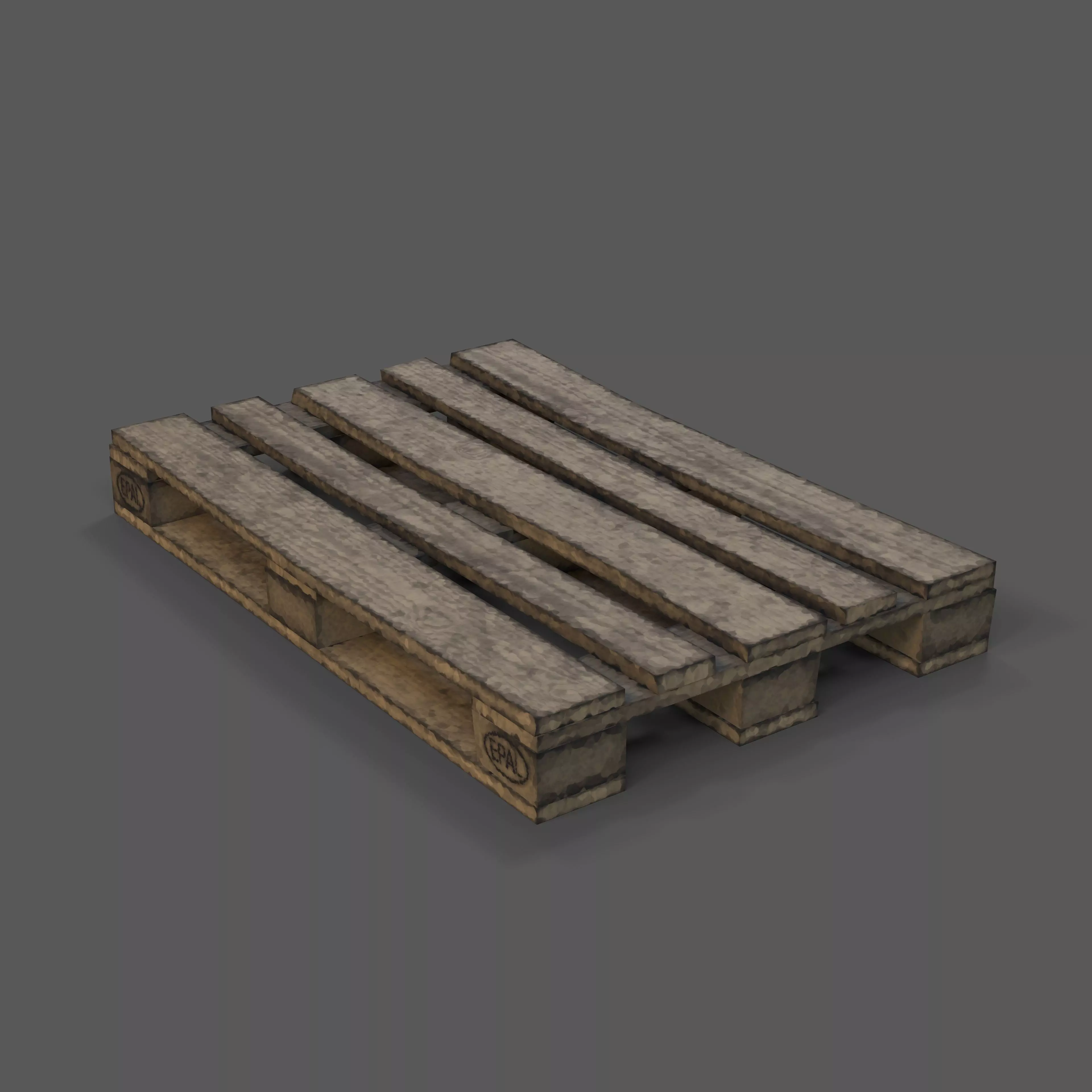 Stylized EURO Pallet - Game-Ready PBR Free low-poly 3D model_0