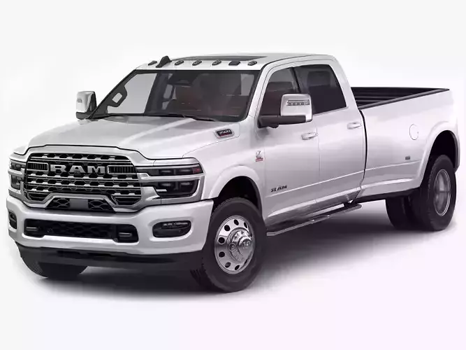 Ram 3500 HD Limited Longhorn 2025 Dually 3D model