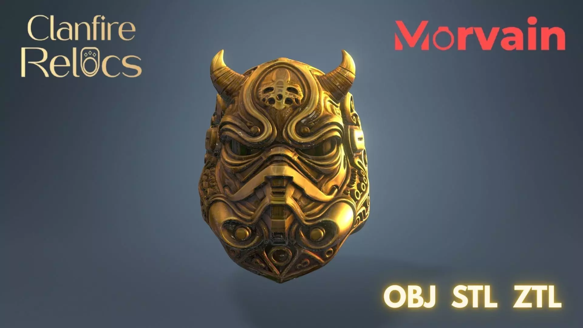 Ring Morvain  3D print model_5