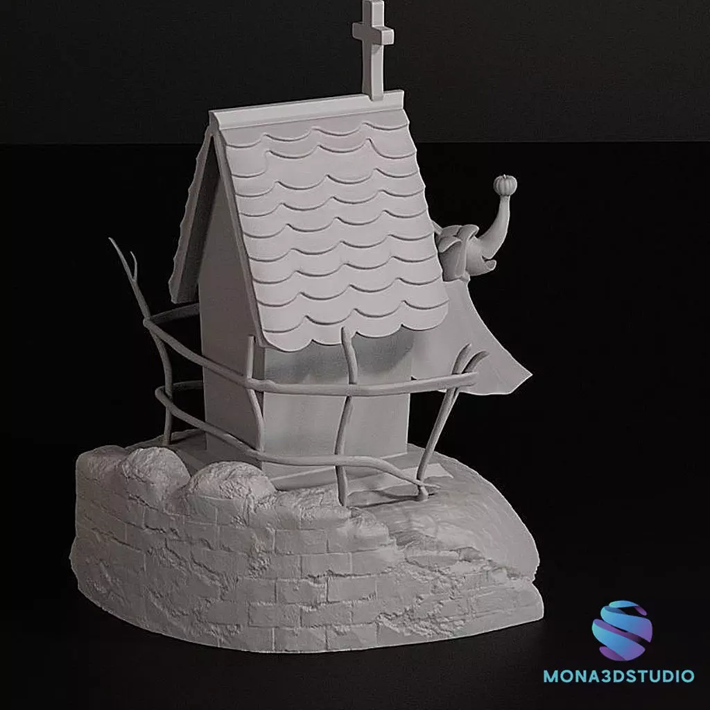 Zero Doghouse - Nightmare Before Christmas 3D 3D print model_6