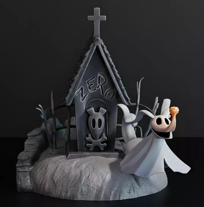 Zero Doghouse - Nightmare Before Christmas 3D 3D print model_0