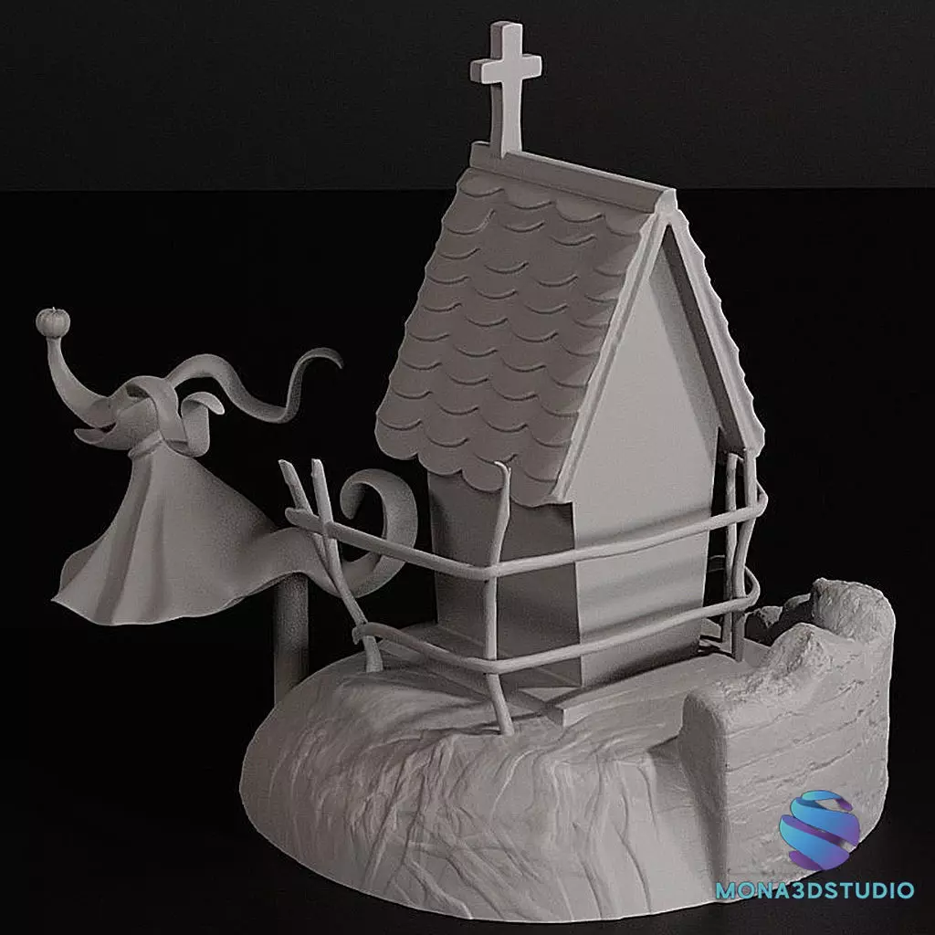 Zero Doghouse - Nightmare Before Christmas 3D 3D print model_8