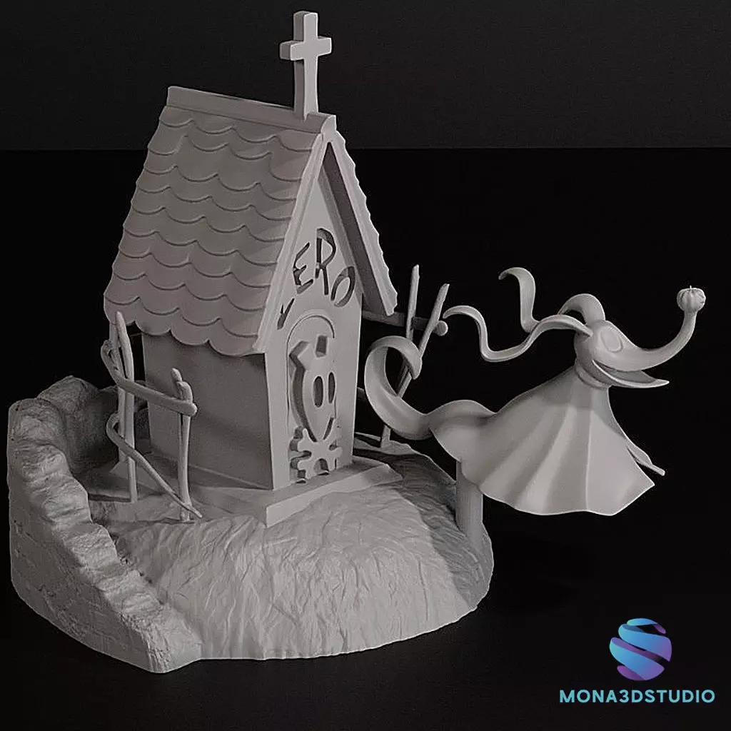 Zero Doghouse - Nightmare Before Christmas 3D 3D print model_5