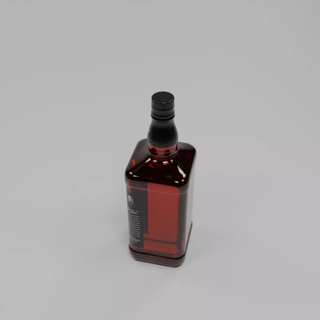 Jack Daniels Low-poly 3D model_6