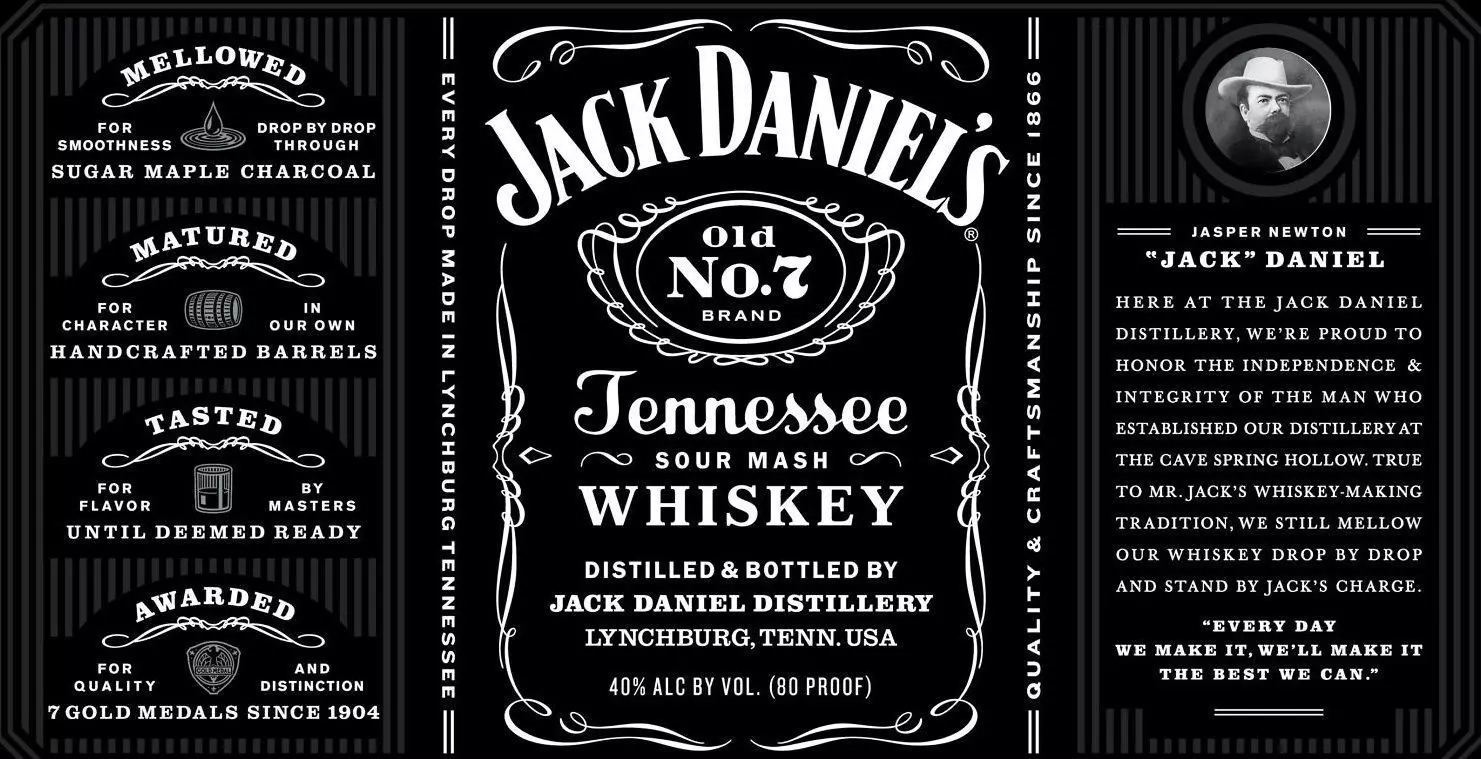 Jack Daniels Low-poly 3D model_11