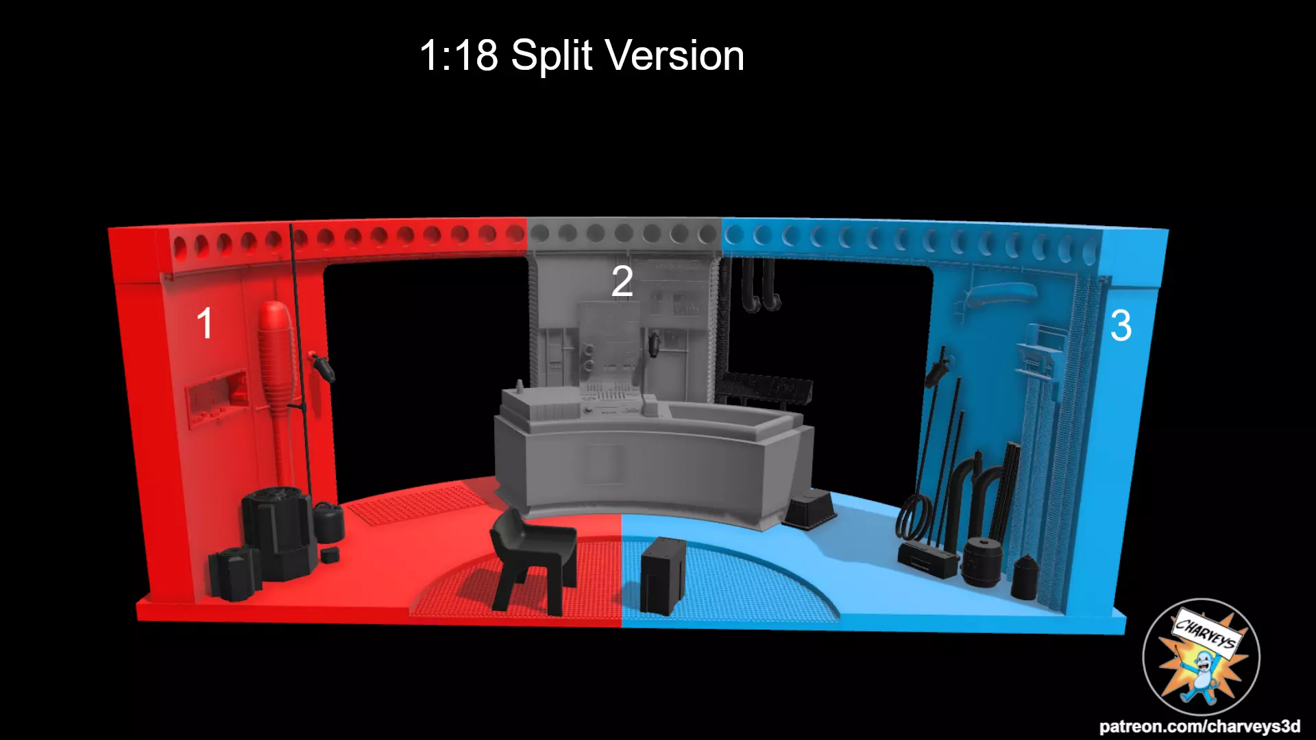 Star Wars Lars Garage Diorama for 4 and 6 inch figures 3D print model_6