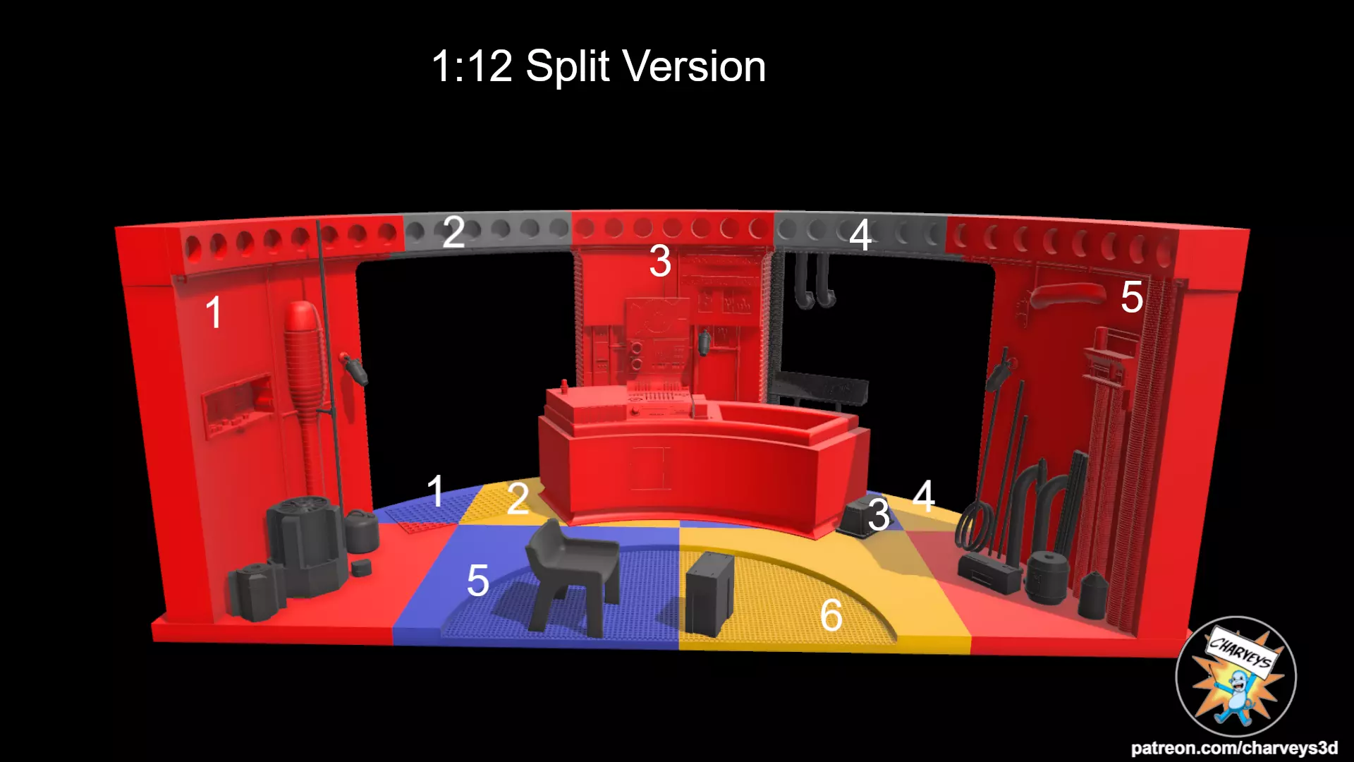 Star Wars Lars Garage Diorama for 4 and 6 inch figures 3D print model_7