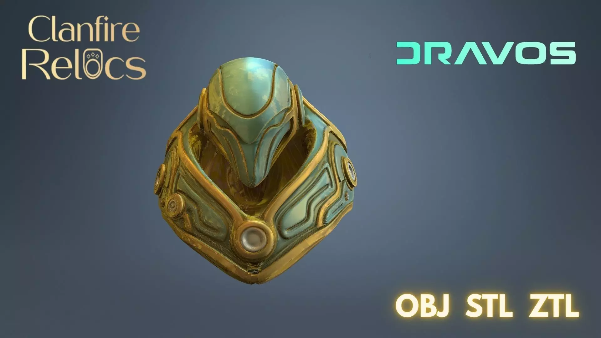 Dravos Ring 3D print model_1