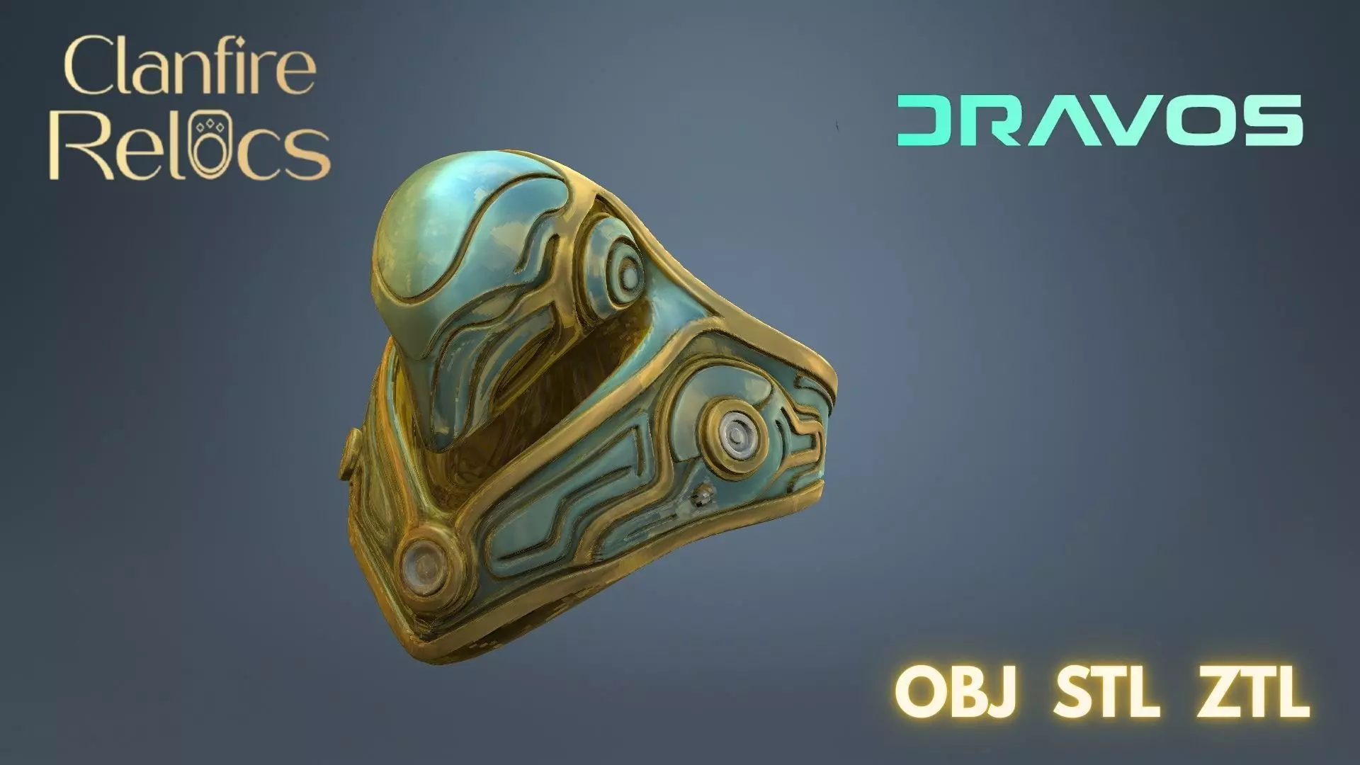 Dravos Ring 3D print model_4