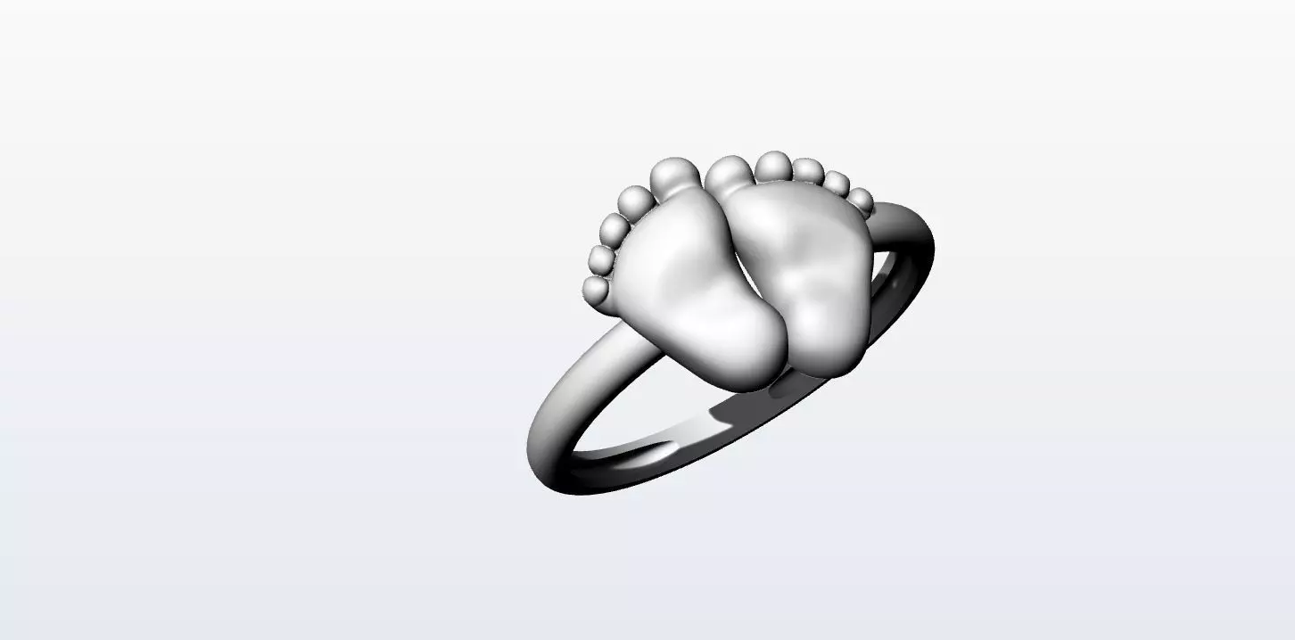 anillo pies  3D print model_0