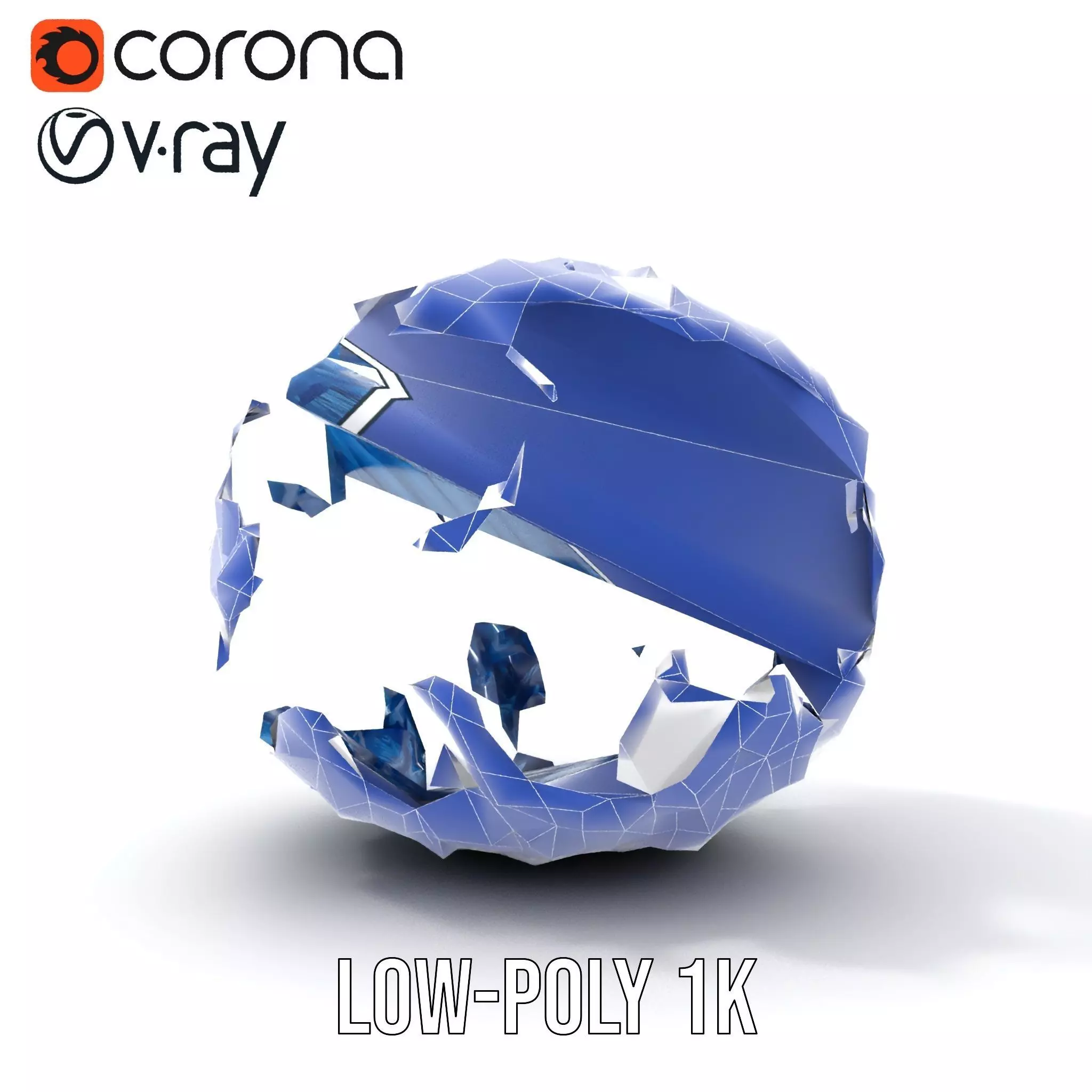 Azure Coral Sphere model pack Low-poly 3D model_27