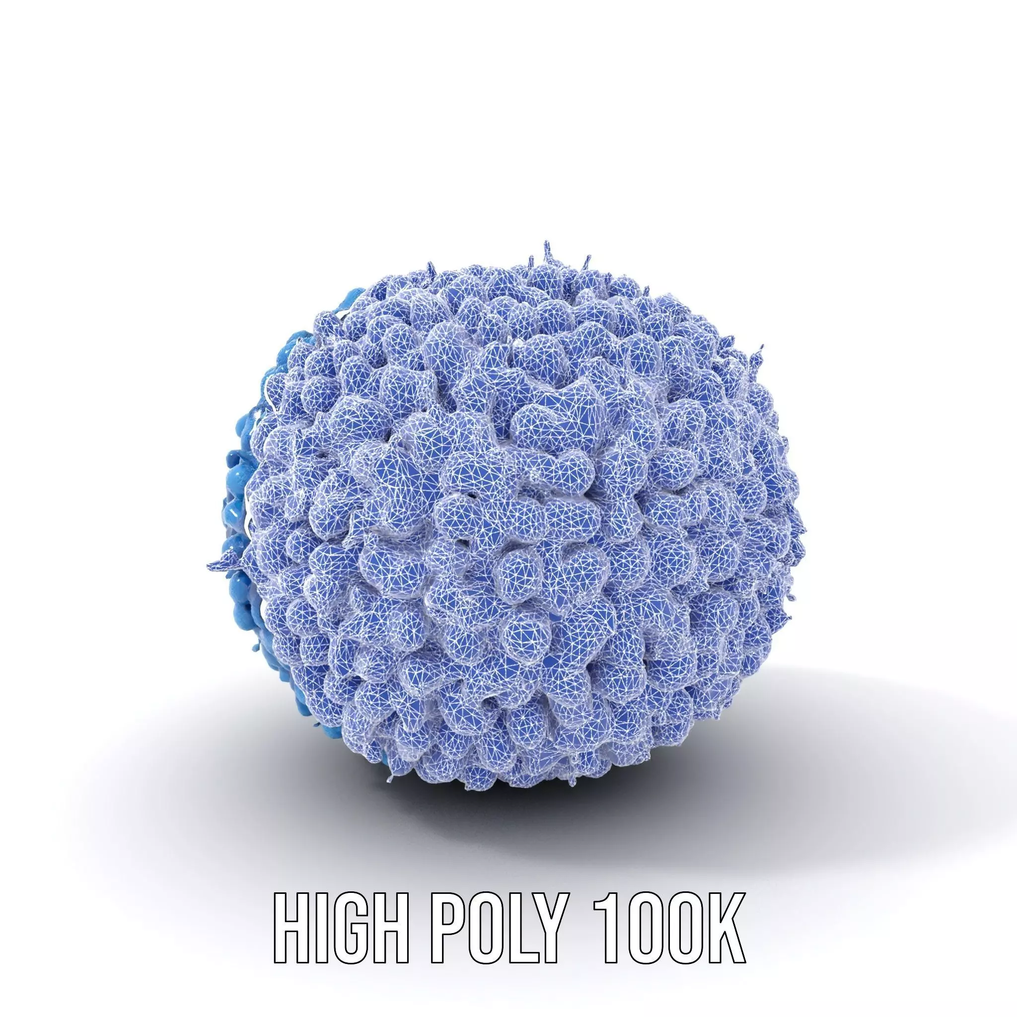 Azure Coral Sphere model pack Low-poly 3D model_6