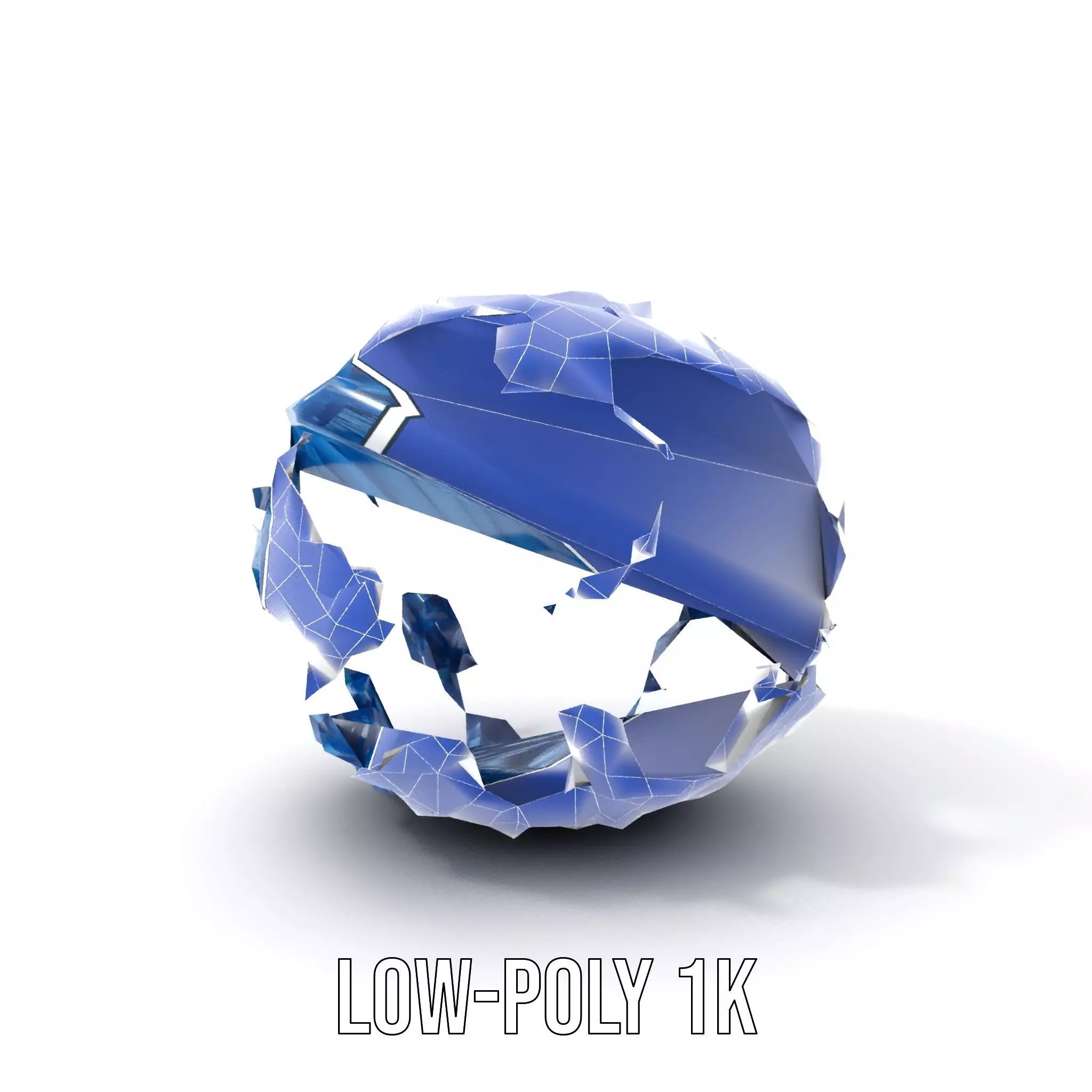 Azure Coral Sphere model pack Low-poly 3D model_14