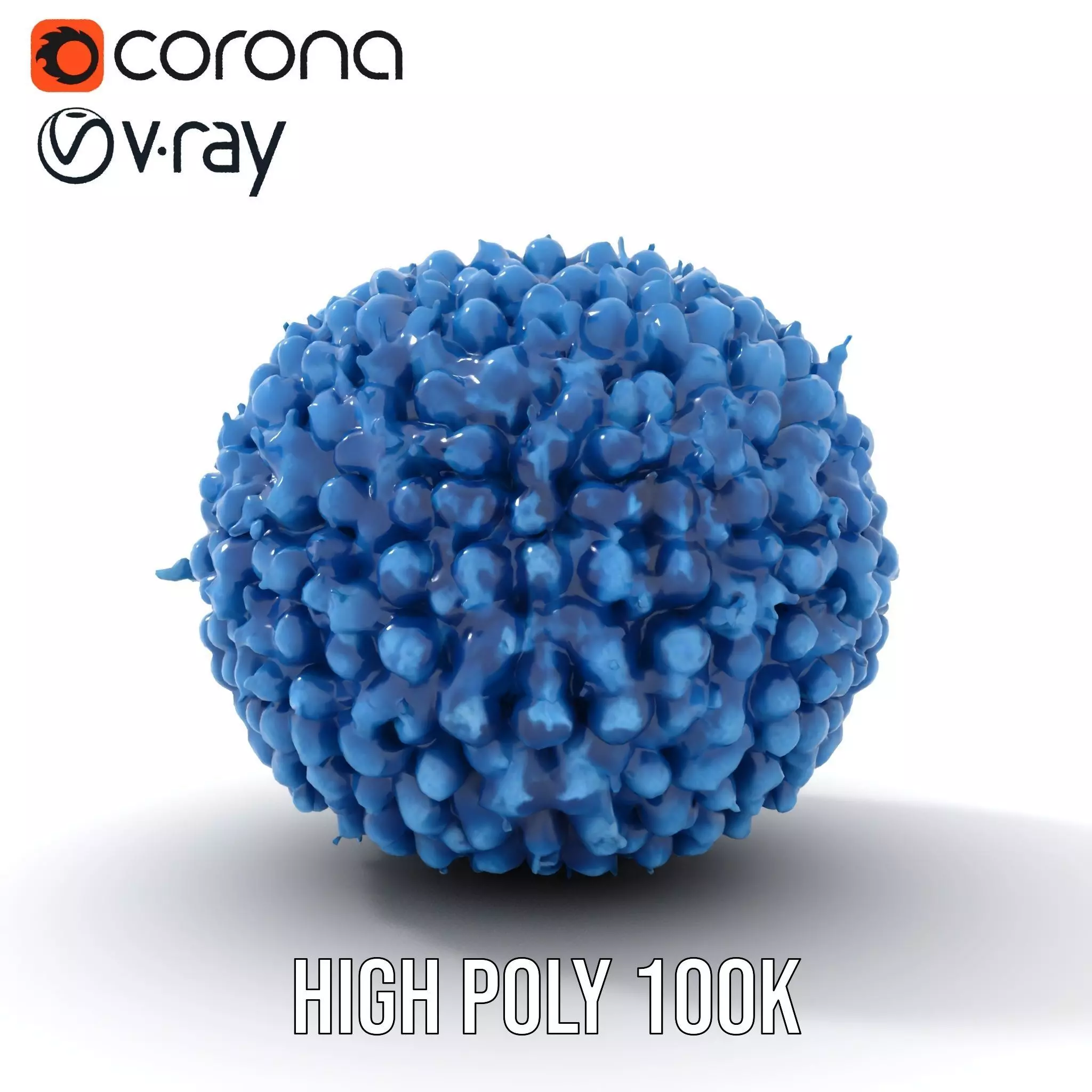 Azure Coral Sphere model pack Low-poly 3D model_21