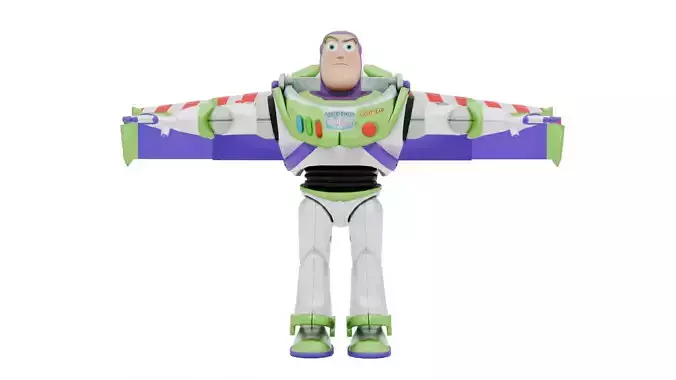Buzz Lightyear Toy Story Low-poly 3D model