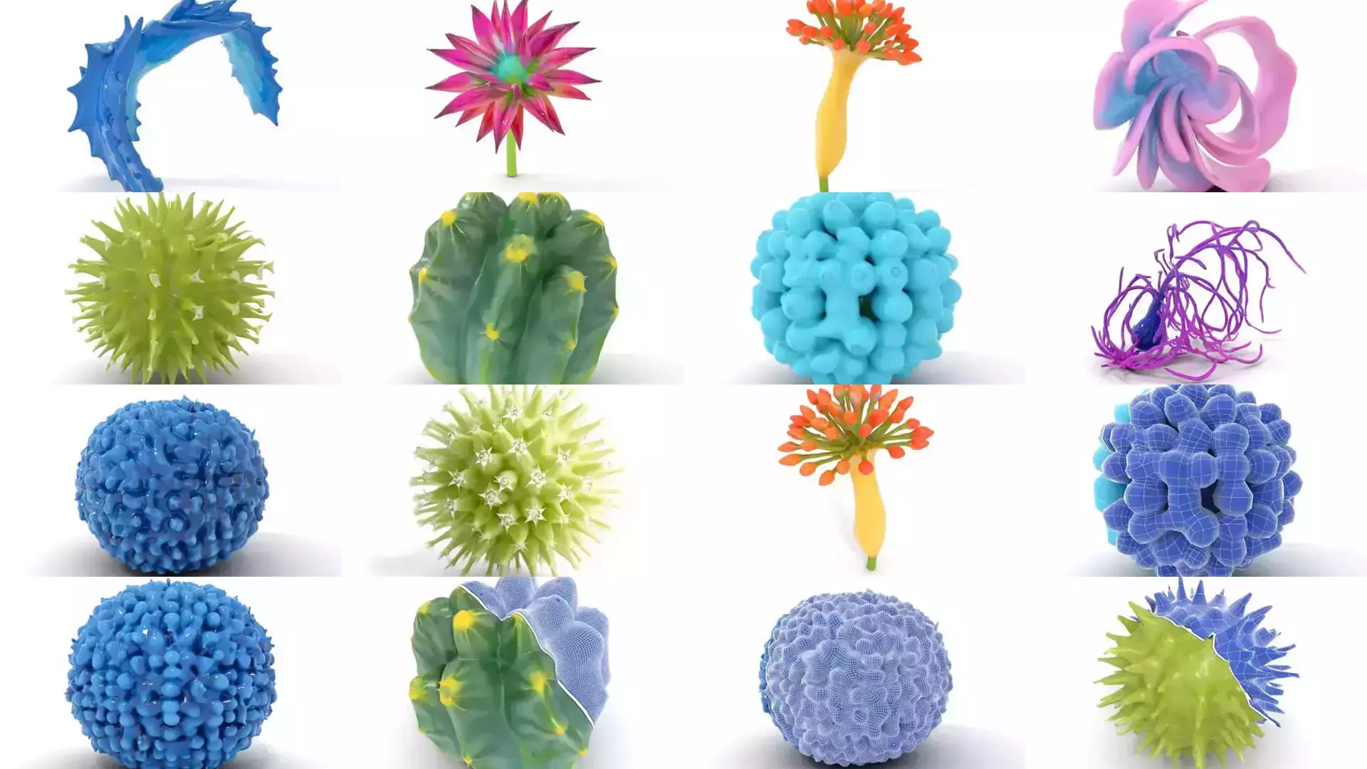 Bioluminescent Fantasy Flora 3D Model Collection_26