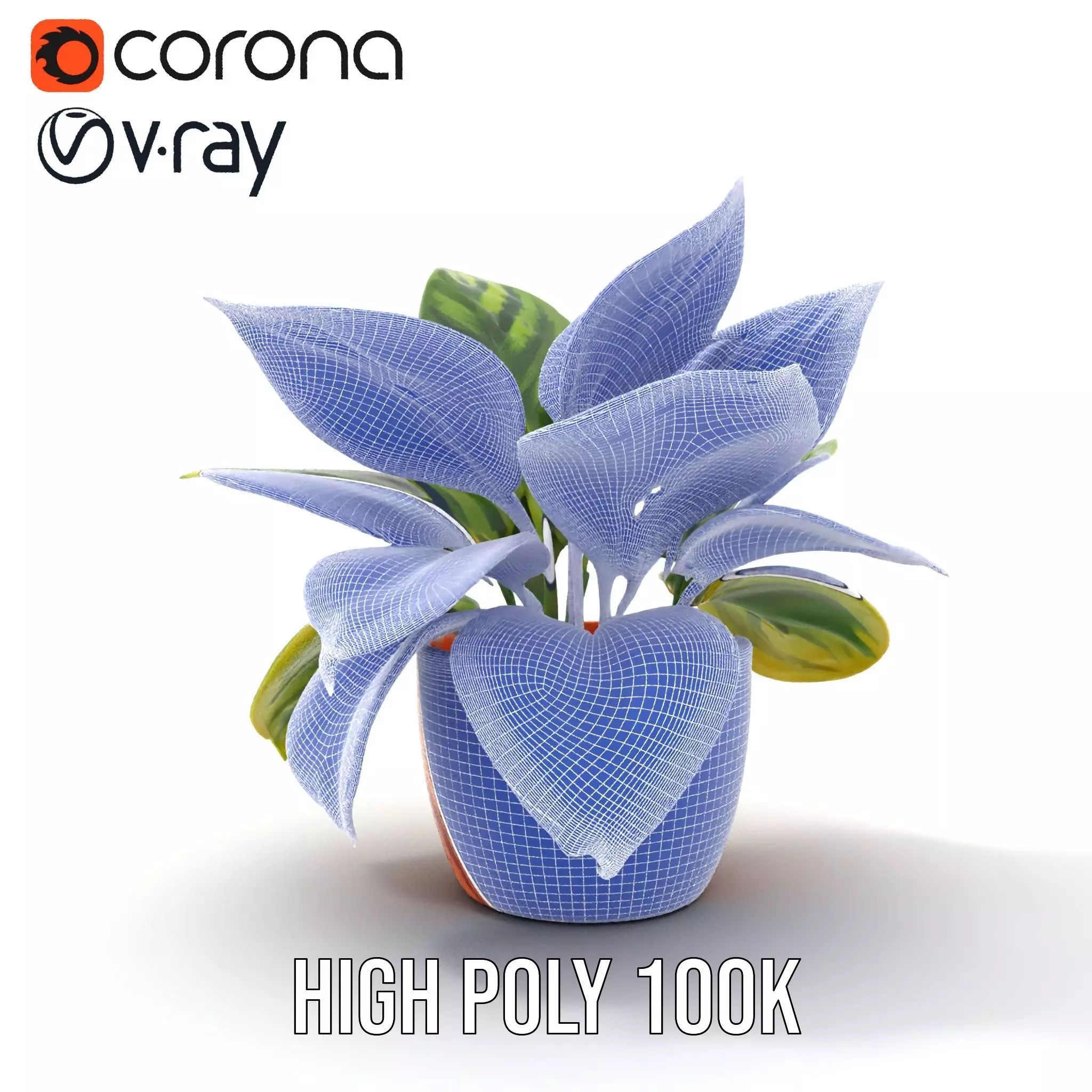 Vibrant Plant Pot model pack Low-poly 3D model_29