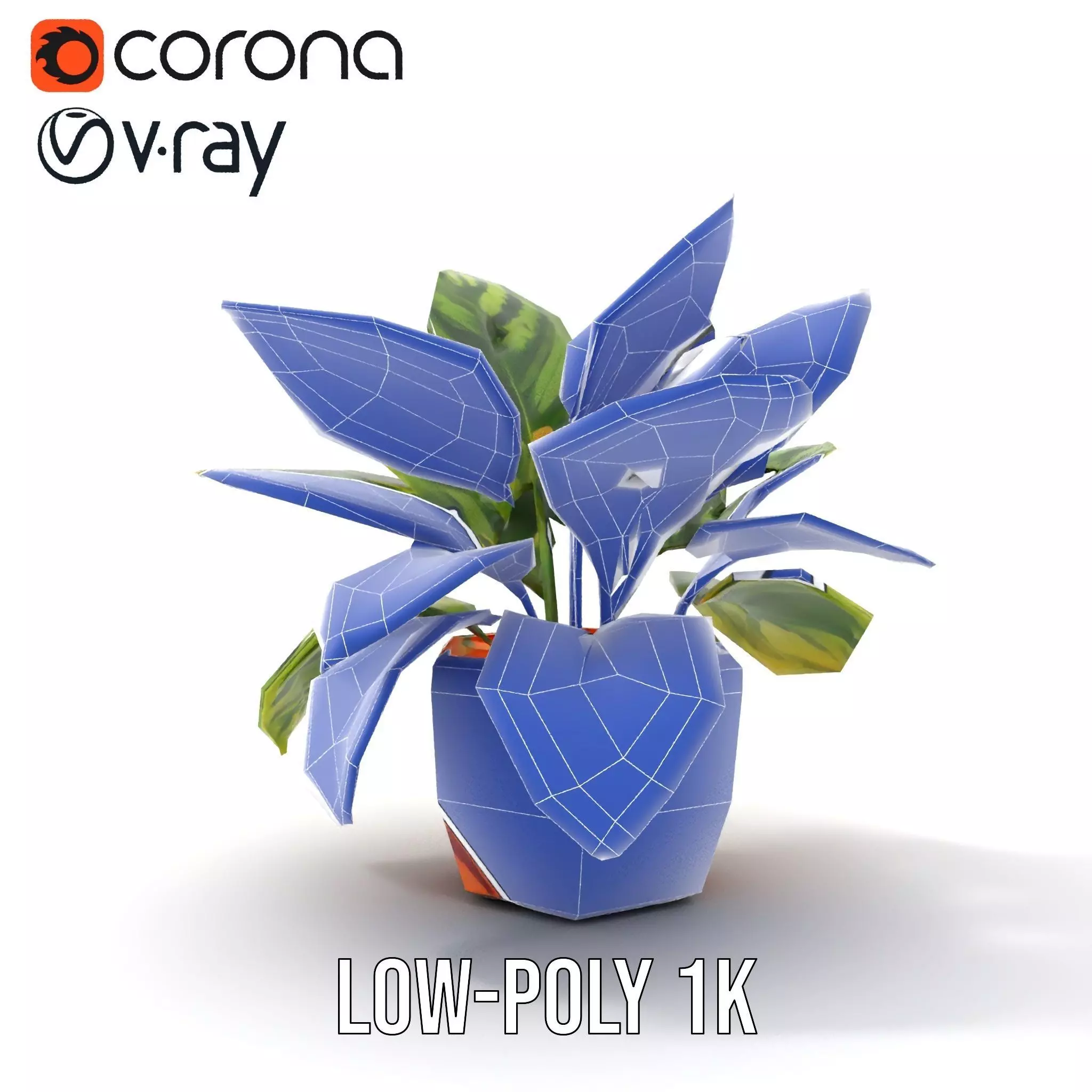 Vibrant Plant Pot model pack Low-poly 3D model_19