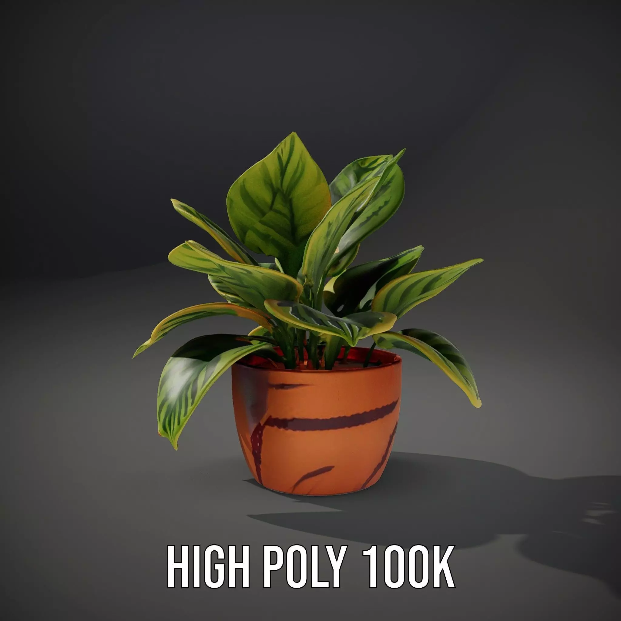 Vibrant Plant Pot model pack Low-poly 3D model_8