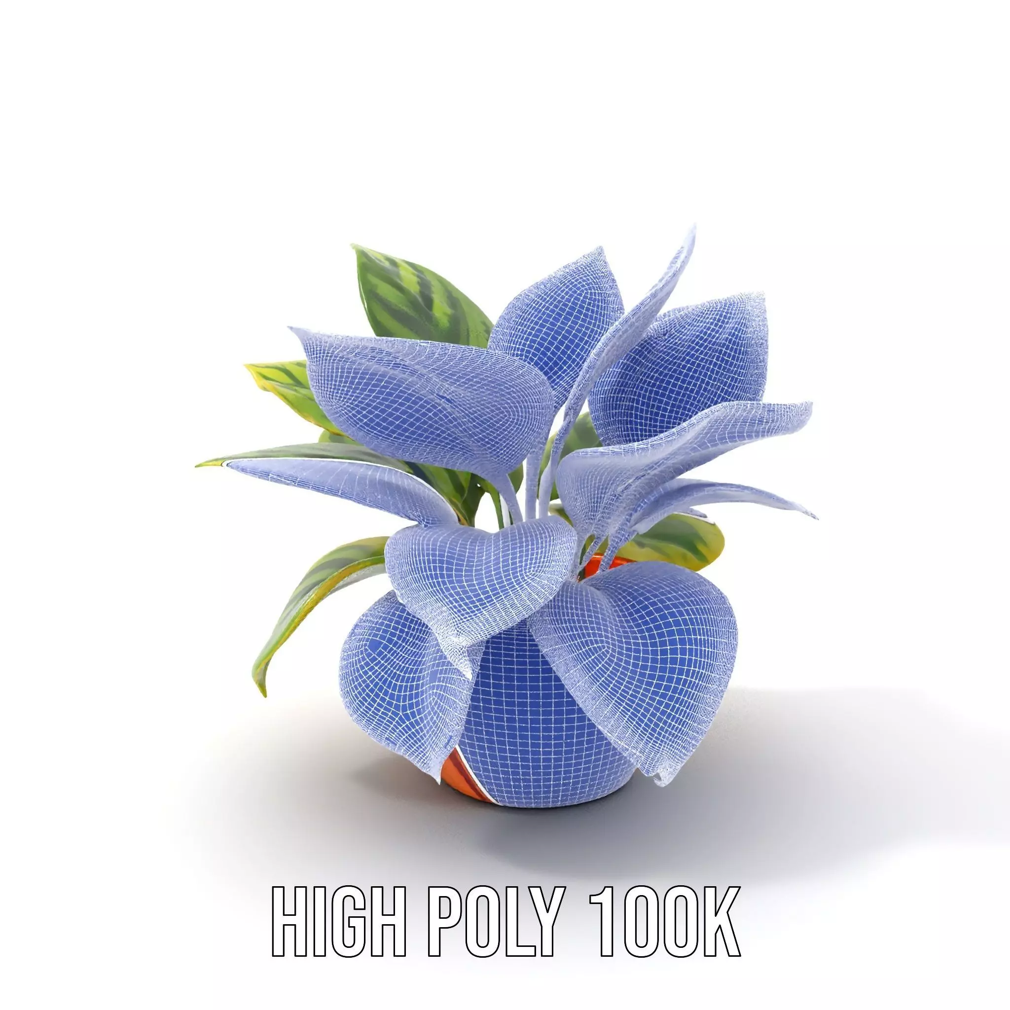 Vibrant Plant Pot model pack Low-poly 3D model_4